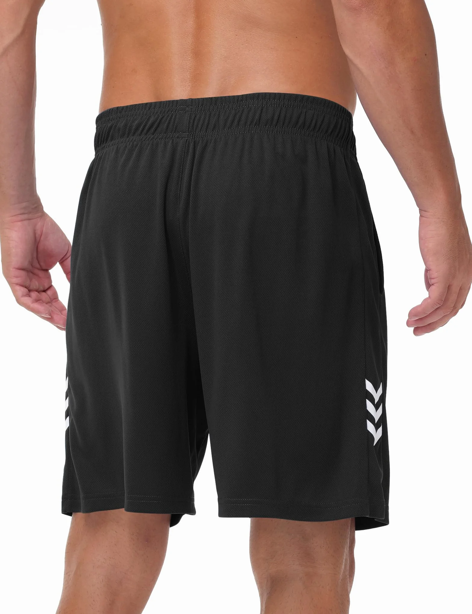 Kuzwafs 3-Pack Męskie spodenki Szorty treningowe sportowe spodenki szorty oddychające siłownia szybkoschnące spodnie z kieszeniami
