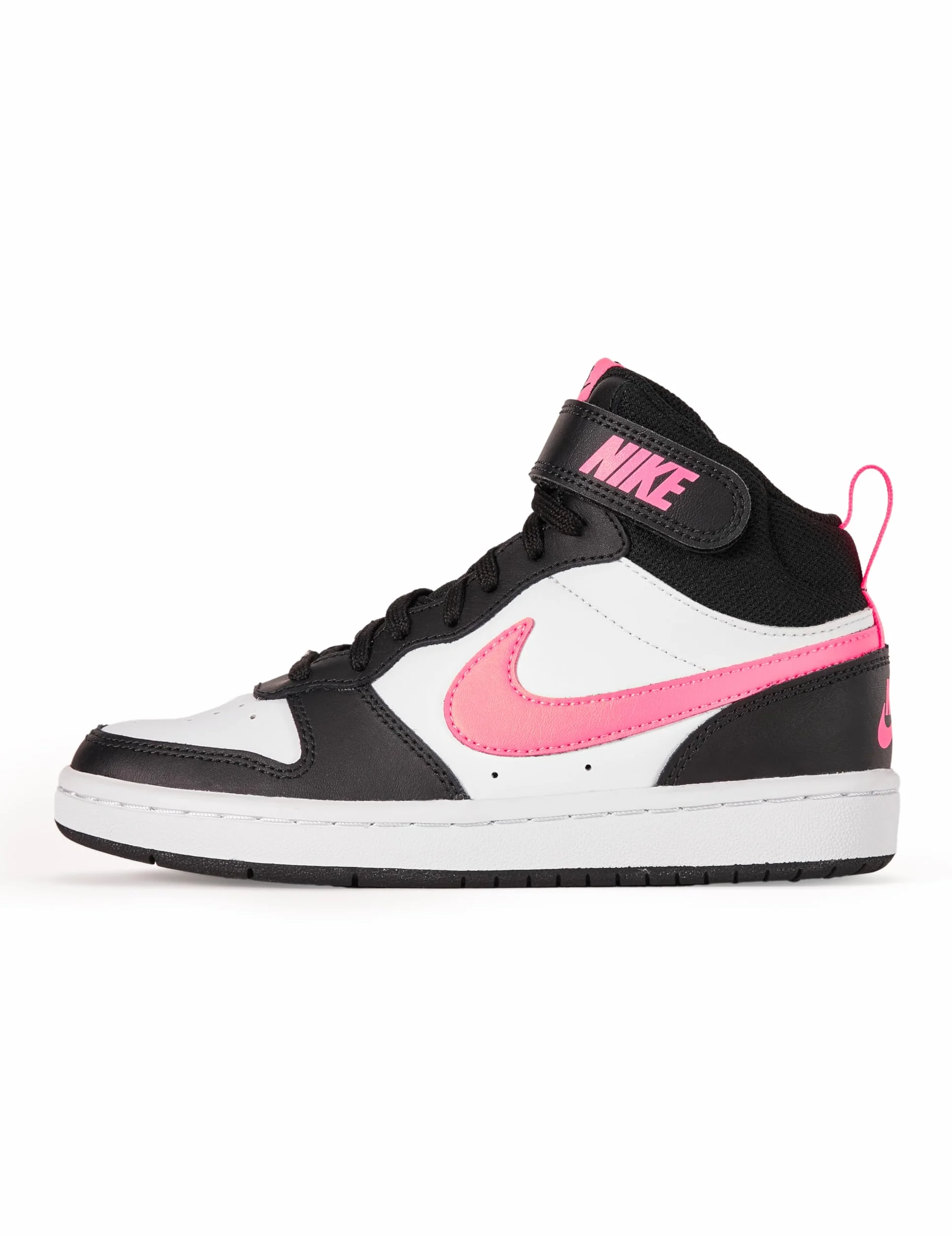 Nike Court Borough Mid 2 (GS), trzy czwarte wysokie, Black/Sunset Pulse-White, 36 EU, Czarny Sunset Pulse Biały, 36 EU