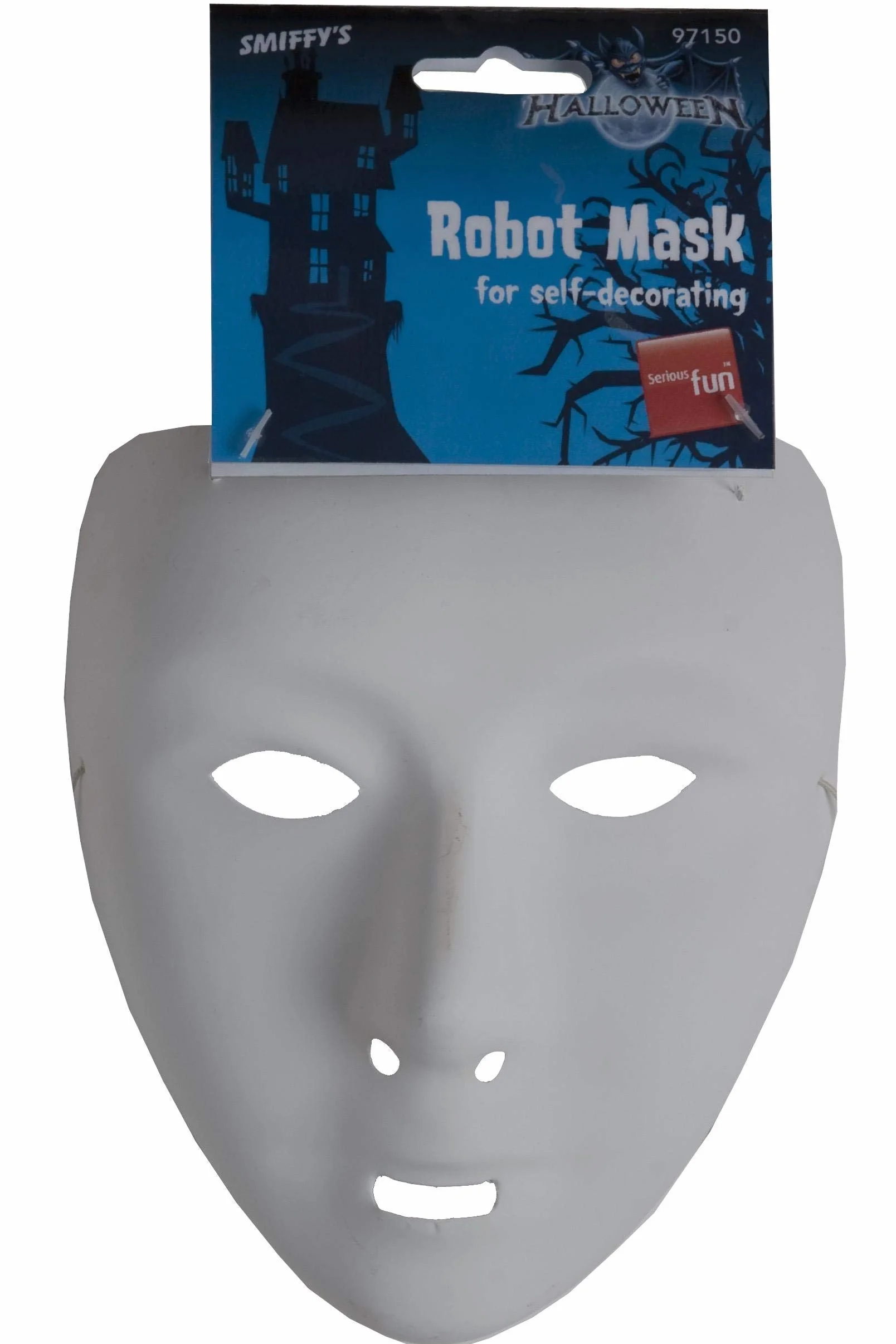 MASQUE BLANC ROBOT A DECORER