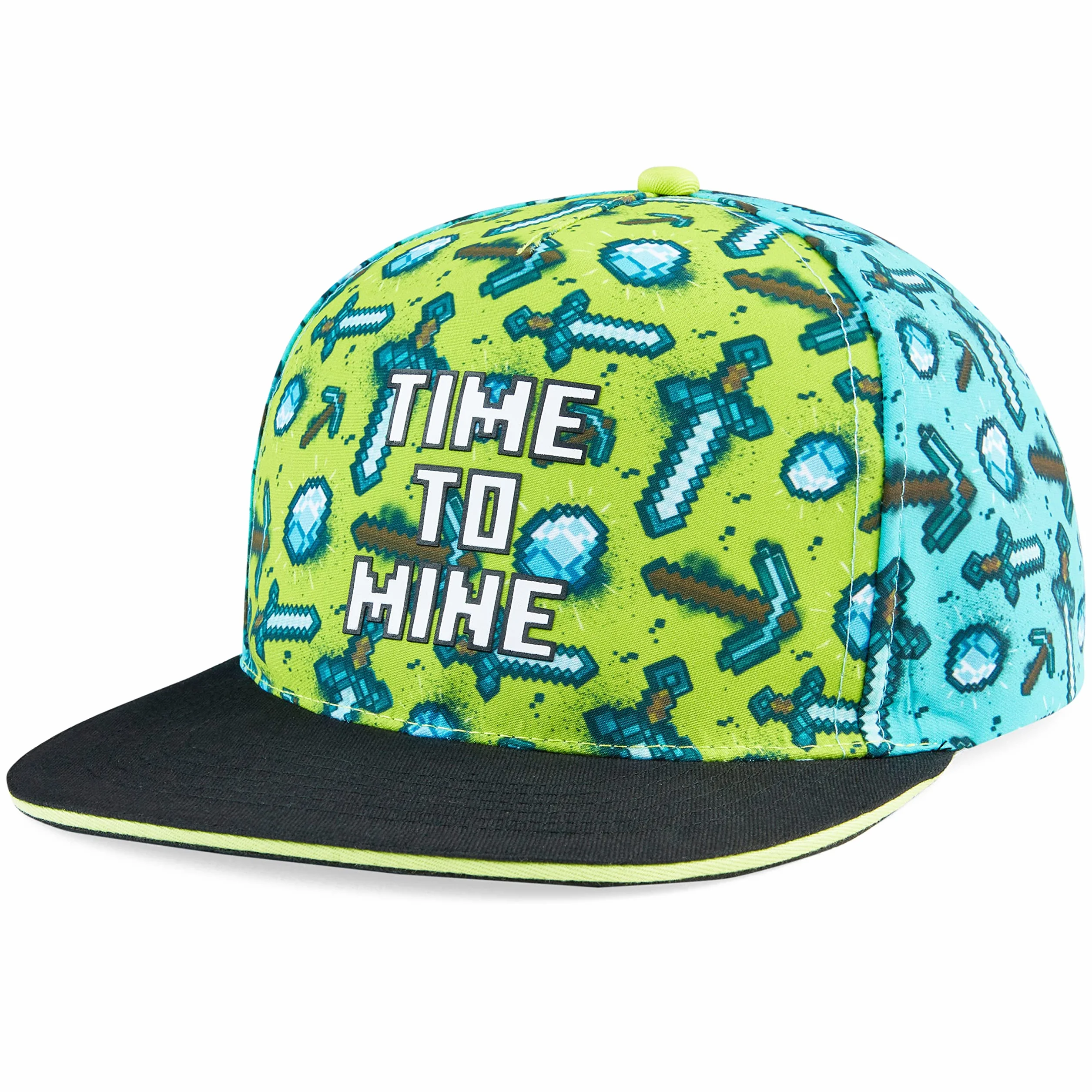 Minecraft Czapka chłopięca, czapka z daszkiem Snapback Ochrona przeciwsłoneczna Kapelusz dziecięcy - Prezent dla dzieci