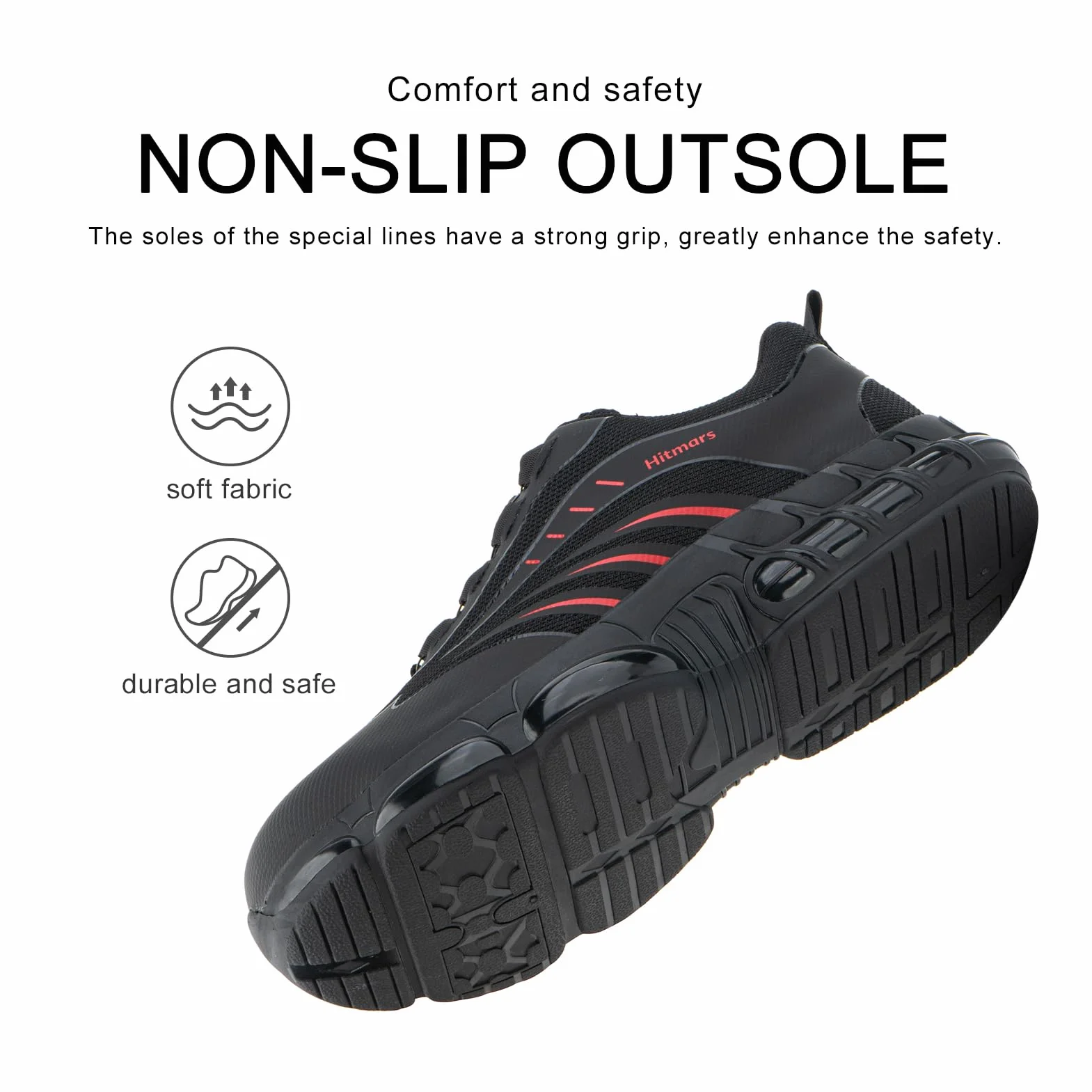 Obuwie ochronne dla mężczyzn i kobiet buty robocze buty ochronne buty robocze męskie buty kuchenne bezpieczeństwo czarne buty EU37-46, Buty ochronne czerwone, M, 43 EU