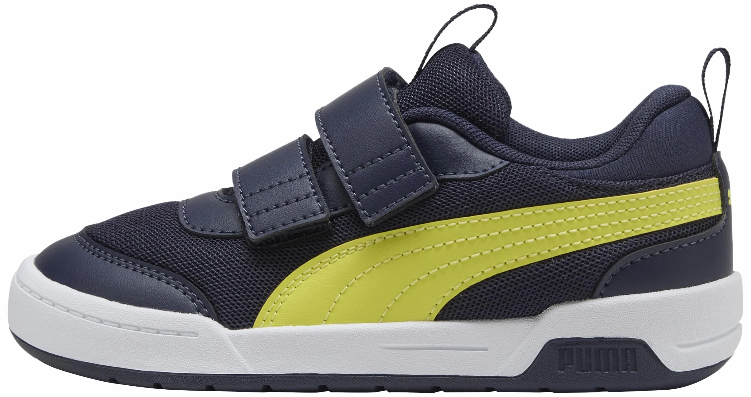 PUMA MULTIFLEX 2 MESH V PS Sneaker, Navy-LUX Lime, 11 UK Child, Puma Navy Lux Limonka, 29 EU