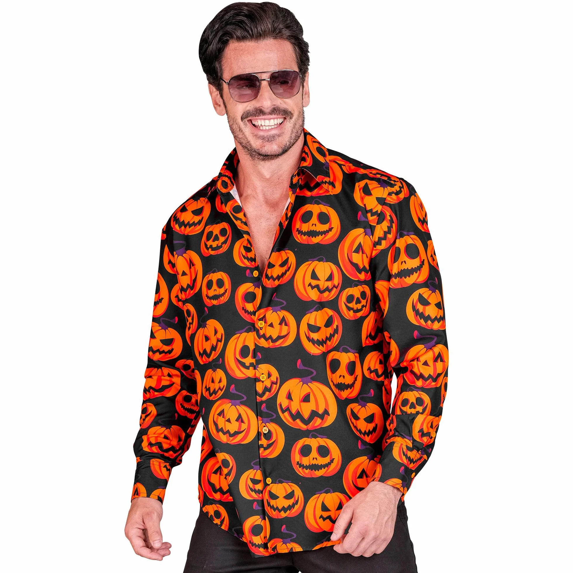 W WIDMANN MILANO Party Fashion - Koszula męska, długi rękaw, koszula męska, przebranie na Halloween