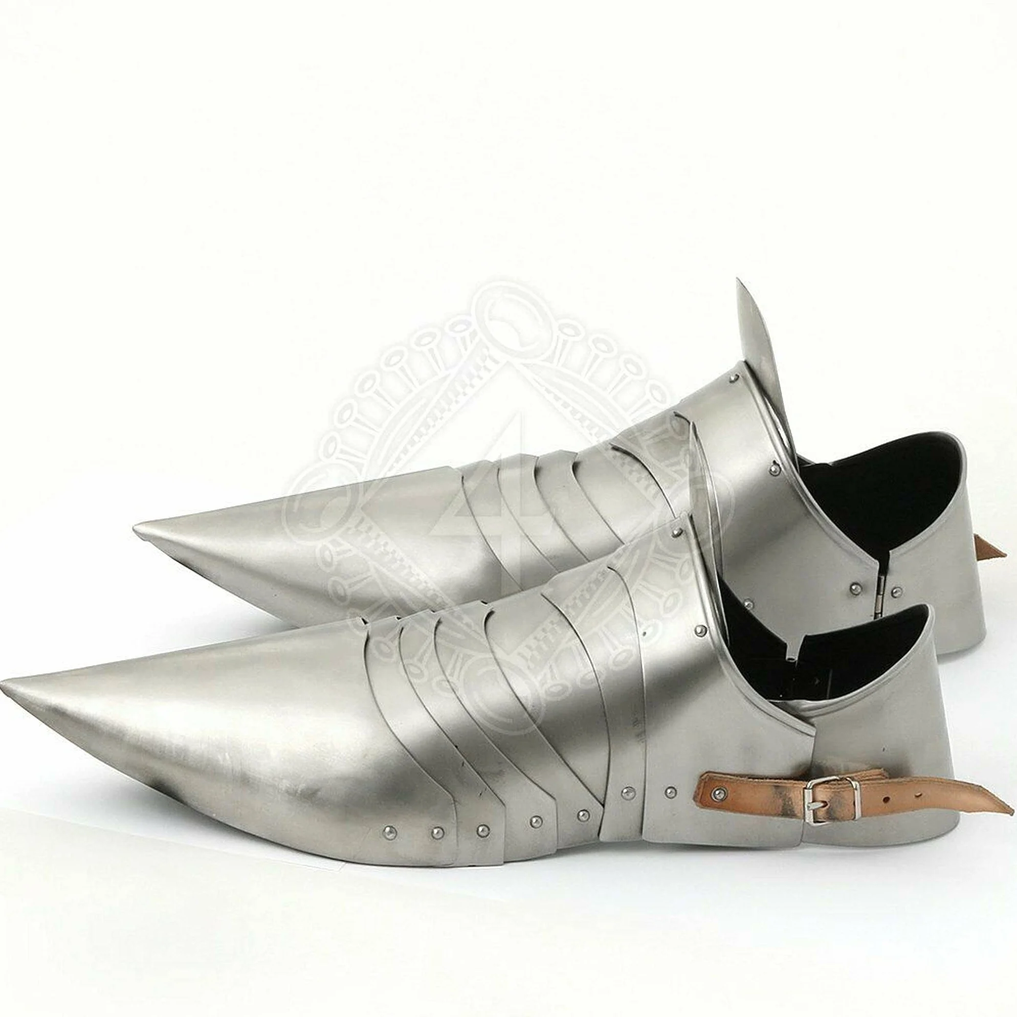 Buty do medievalu pancerza, stalowe buty pancerne, zestaw gotyckich butów bojowych, zbroja na Halloween, zbroja krzyżowca, sabaton, gotycka zbroja