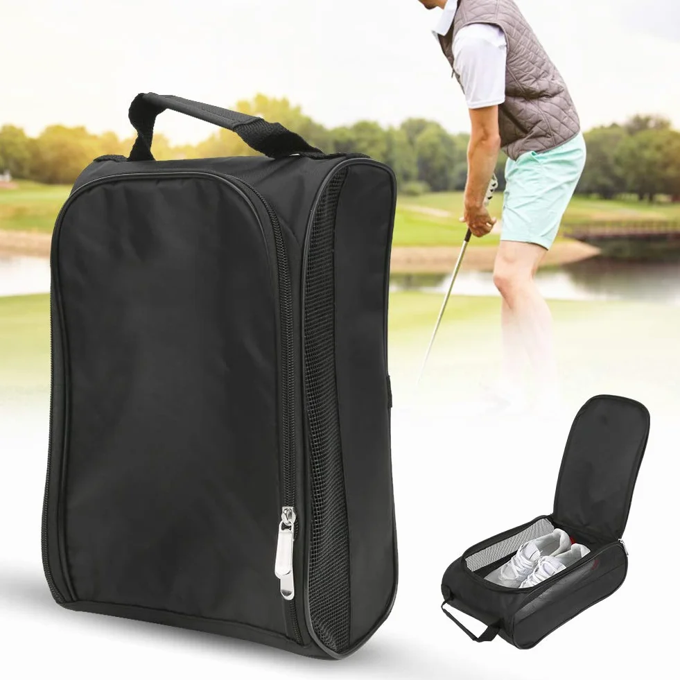 Pokrowiec na buty golfowe, Torba do przenoszenia, przenośna, oddychająca, duża pojemność, do przechowywania obuwia sportowego i eleganckiego