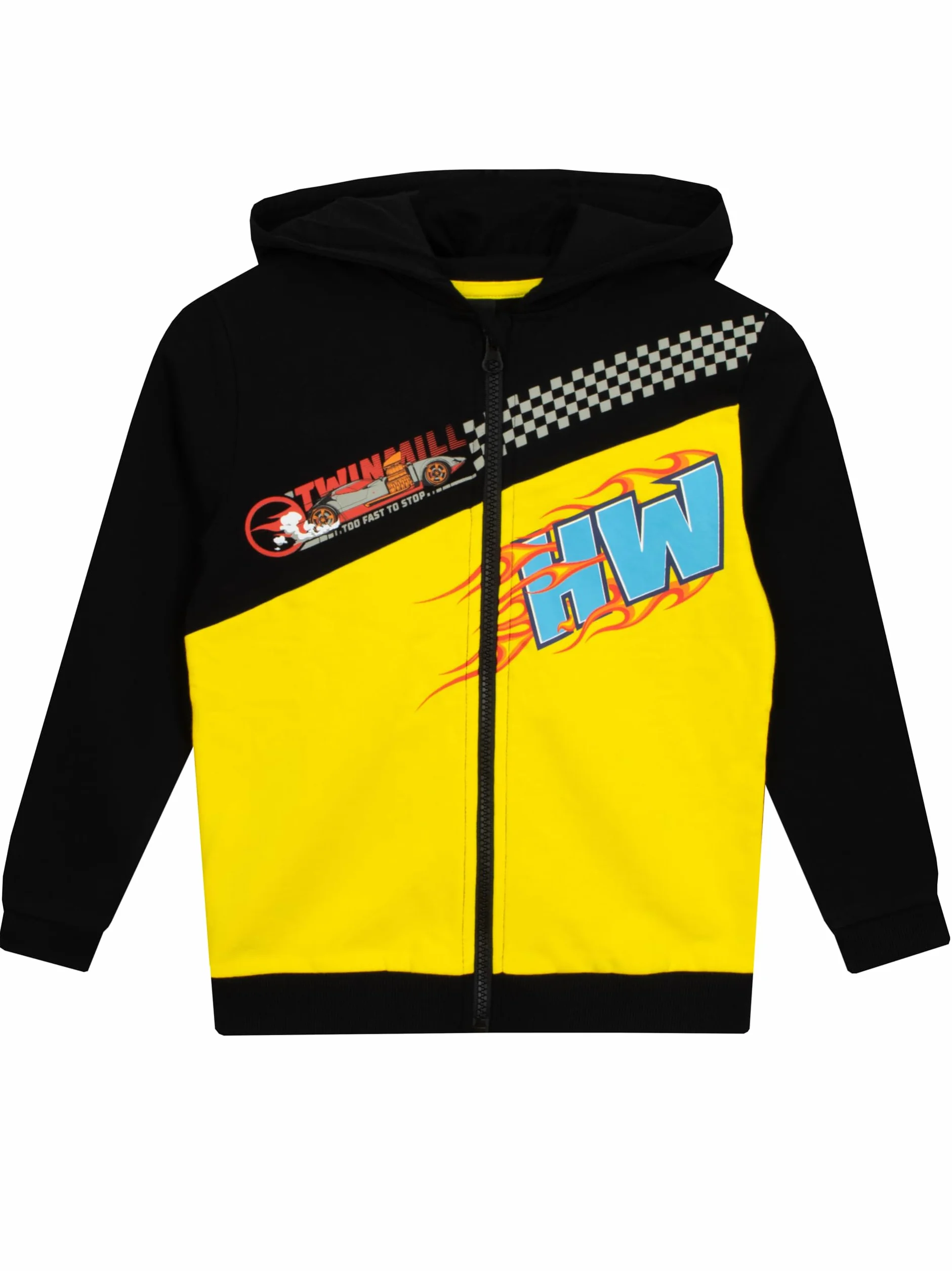Hot Wheels Bluza Chłopięca | Bluza z Zamkiem Błyskawicznym z Samochodem Wyścigowym dla Chłopców | Bluza Dla Dzieci z 100% Bawełny