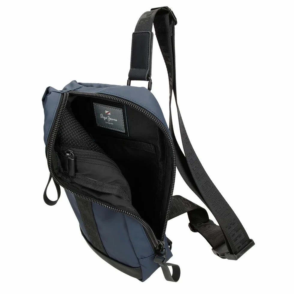 Pepe Jeans Hoxton Obudowa na messenger Niebieski 14x25x6 cms Poliester, niebieski, Talla única, Torba na ramię