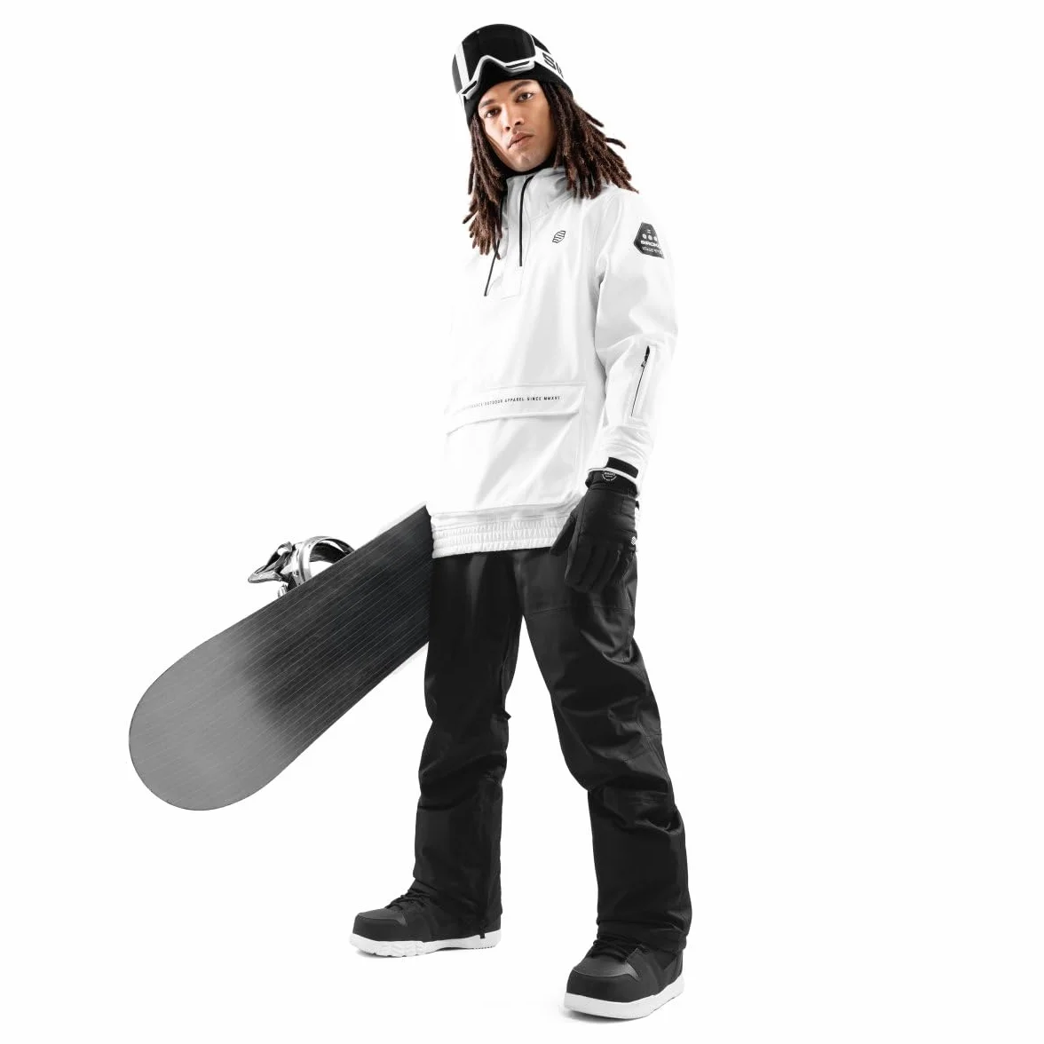 SIROKO - Kurtka Snowboardowa z Kieszenią Kangurką Siroko W3 Antarctica
