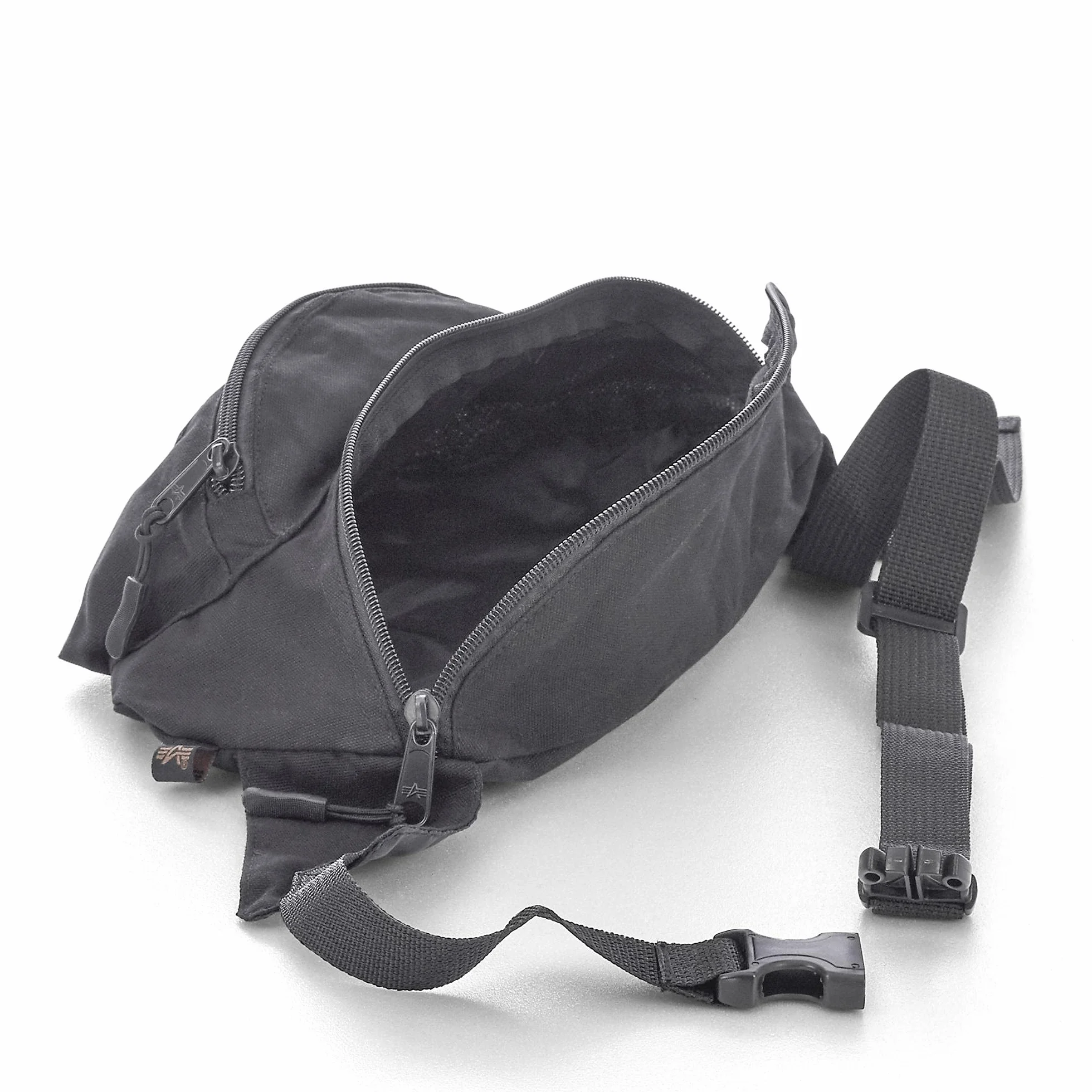 Alpha Industries Big Waist Bag Unisex Fanny Pack Black