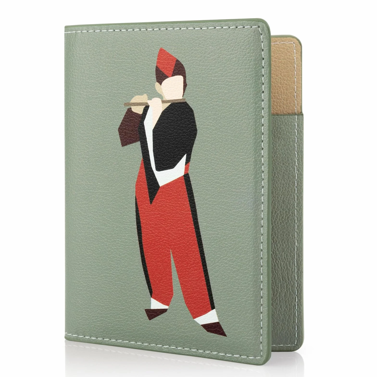 Lychii Etui na paszport, minimalistyczny design estetyczny, ultra cienkie etui na paszport z ekoskóry Lychii, organizer dokumentów podróżny dla kobiet/mężczyzn, Minimalistyczny