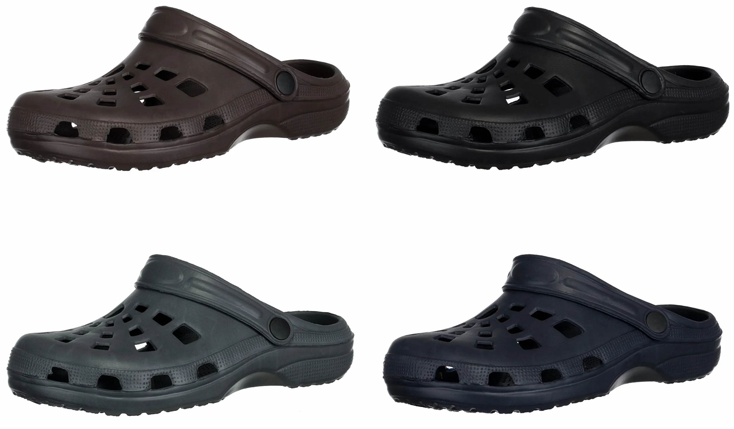 Brandsseller Chodaki męskie, buty ogrodowe, buty kąpielowe, buty rekreacyjne, kapcie z paskiem na piętę