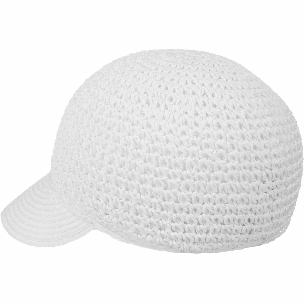 Seeberger Uni Rollable Crochet CapKobiety - czapka z daszkiem przeciwsloneczna na lato wizjer przeciwsloneczny wiosna-lato