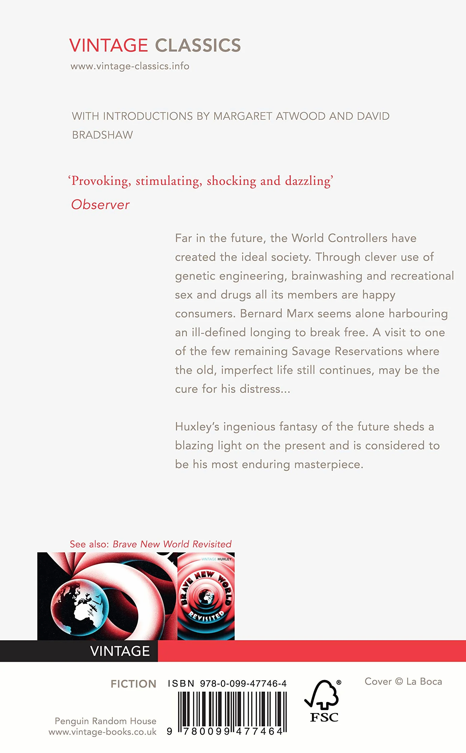 Brave New World: The classic work of dystopian fiction about control, conformity, and the cost of happiness