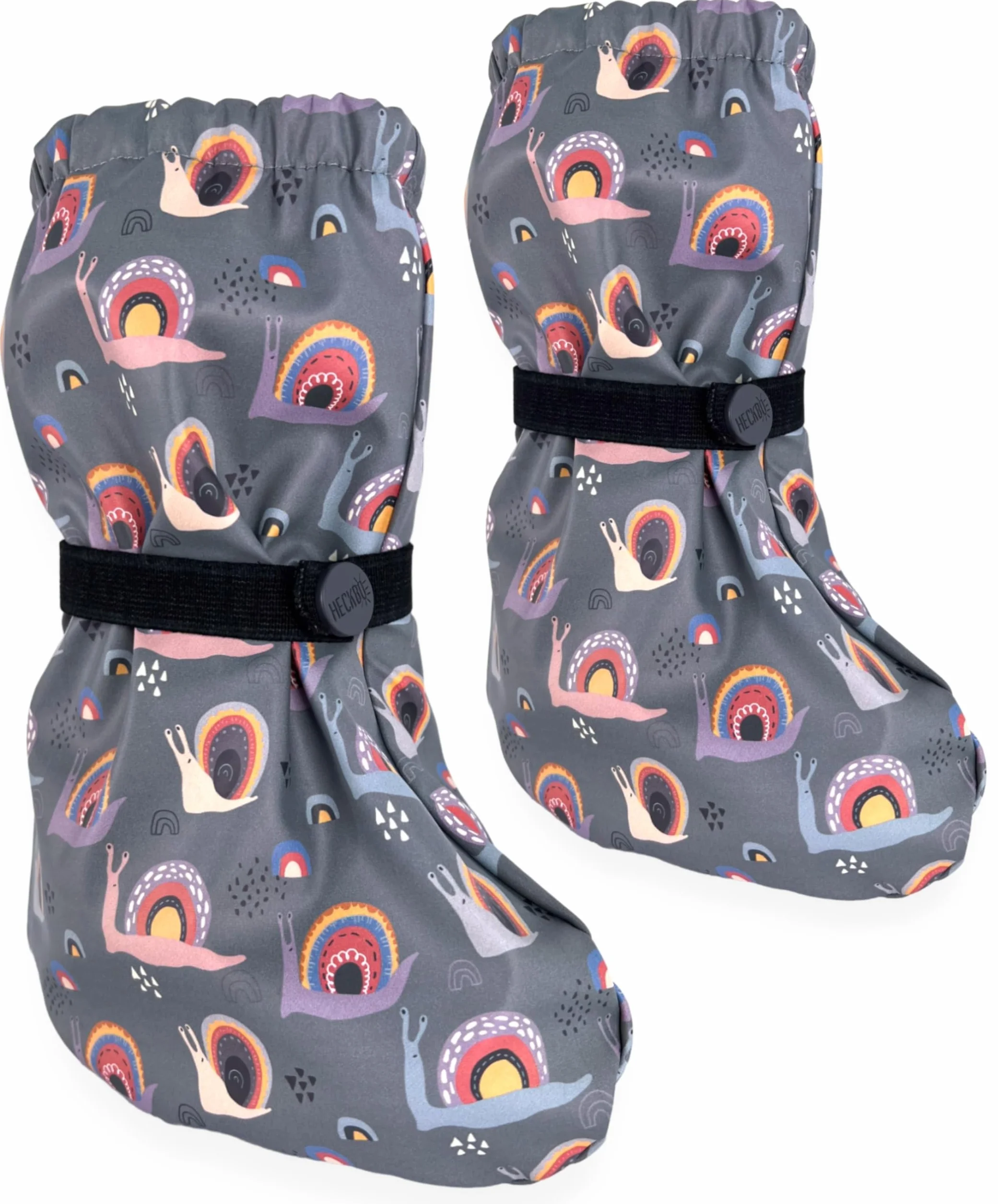 Buty przeciwdeszczowe HECKBO dla niemowląt od 3 do 24 miesięcy - wodoodporne z polarową podszewką - różne motywy - buty outdoorowe dla niemowląt i małych dzieci