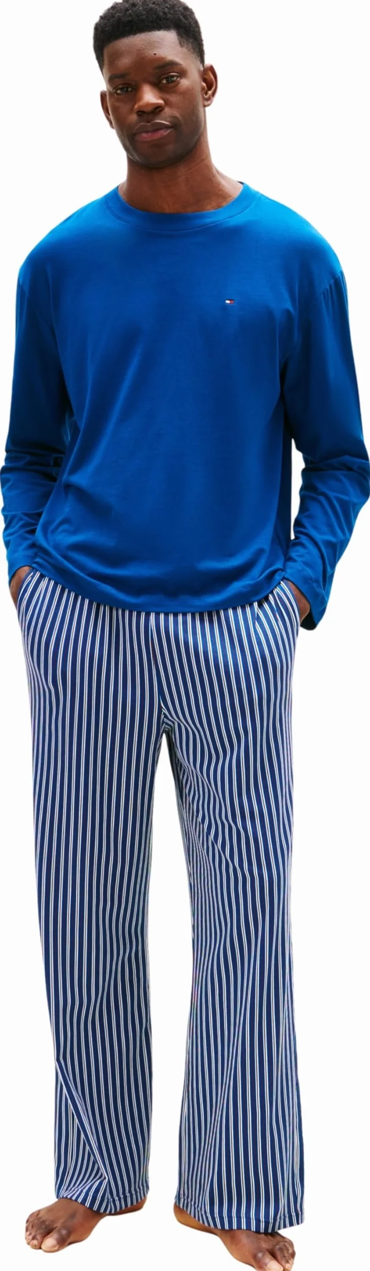 Tommy Hilfiger Zestaw Mężczyźni Ls Jersey Pj Set Print Um0um03602