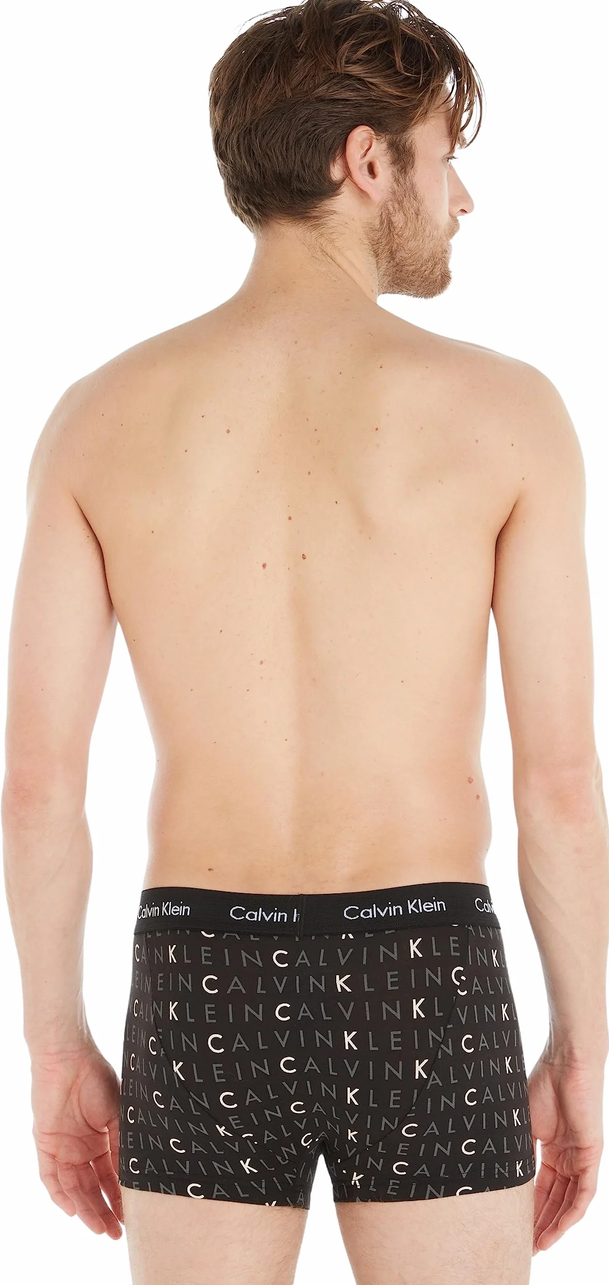 Calvin Klein 3P Low Rise Trunk Bokserki (szorty) Mężczyźni, Czarny/szary Heather/Subdued Logo, L