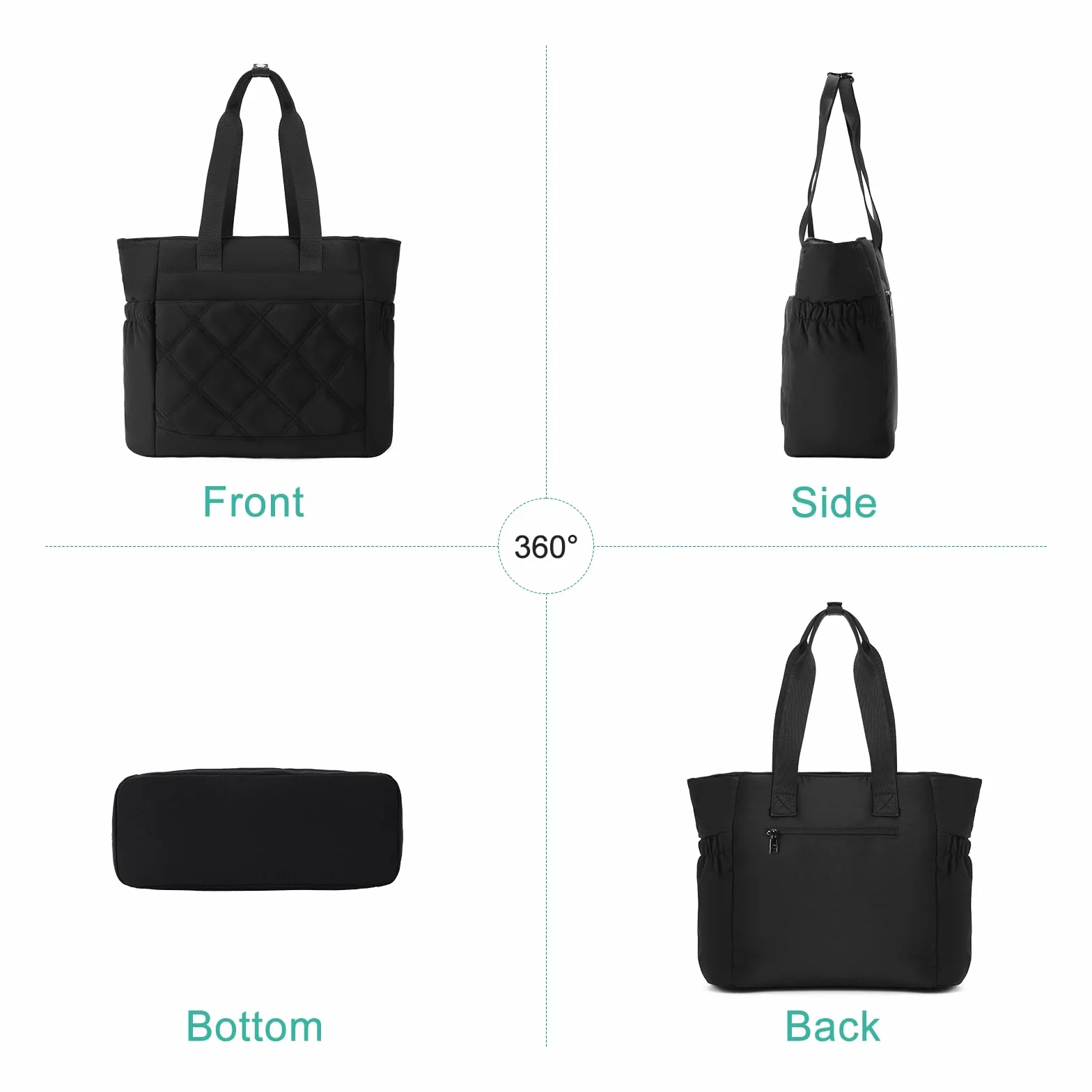 Chase Chic Torebka damska, duża torba na laptopa o przekątnej ekranu 15,6", do pracy, podróży