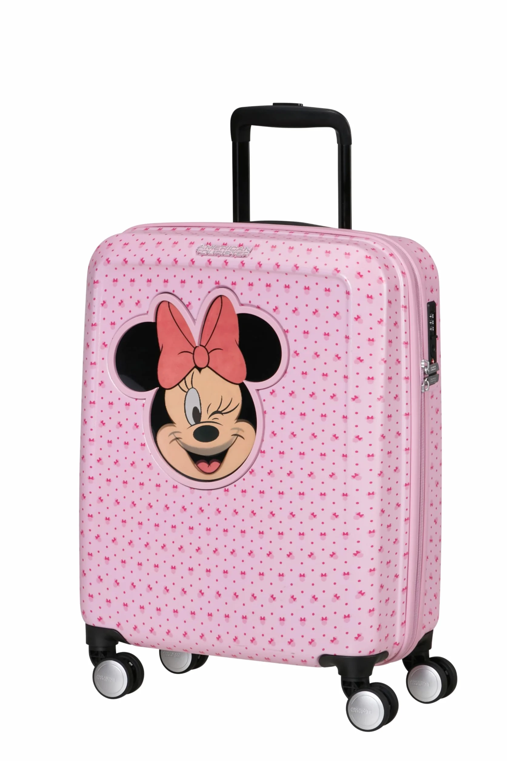 American Tourister Funlight Disney - Spinner S, bagaż podręczny, 55 cm, 36 l, wielokolorowy (Minnie Lenticular Pink), Wielokolorowy (Minnie Lenticular Pink), S, bagaż podręczny disney