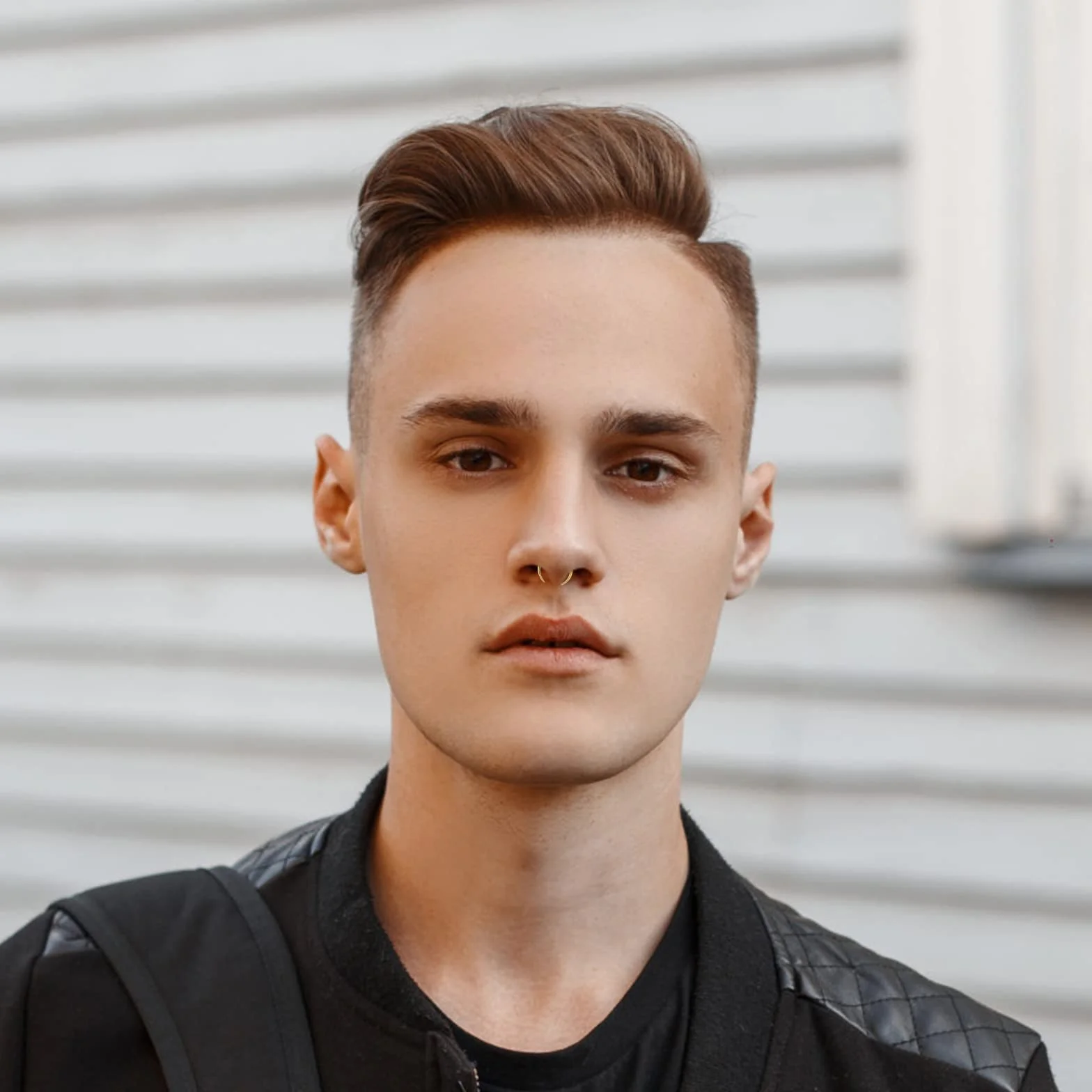 Yolev 9 sztuk pierścień na nos ze stali nierdzewnej Hoop nos Piercing biżuteria dla kobiet i mężczyzn kolczyk w kształcie podkowy pierścień wargi srebro czarne złoto pierścienie do przegrody przegrody
