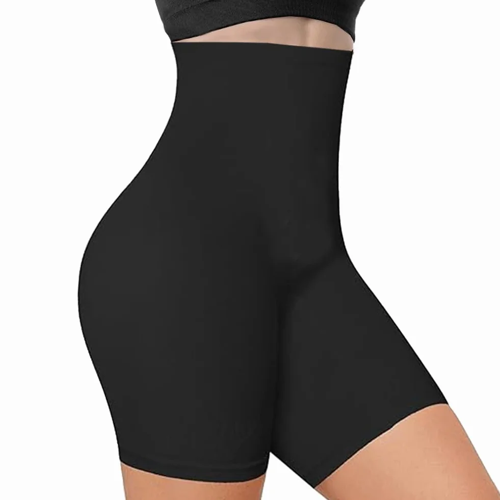 flintronic Spodnie kontrolne brzucha z wysokim stanem w stylu bokserek XL/XXL, czarny, XL