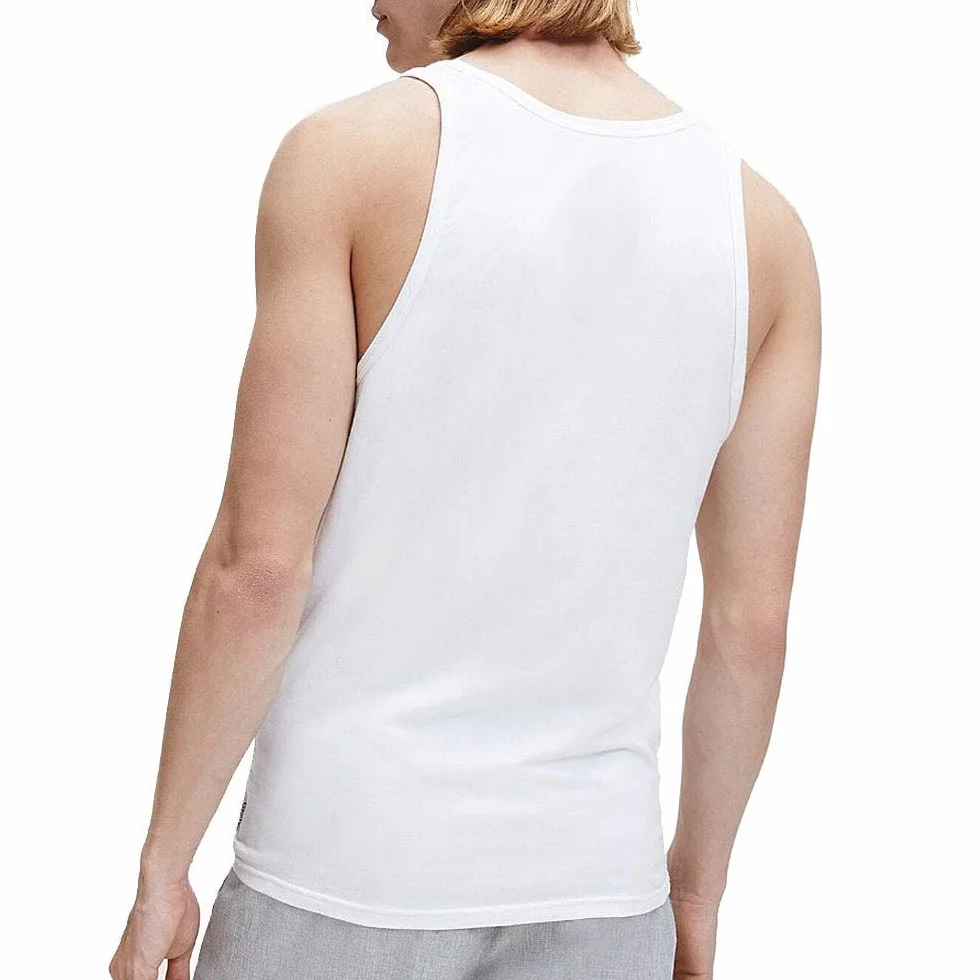Calvin Klein Męski tank top slim fit, 2 sztuki, biały (biały), XL