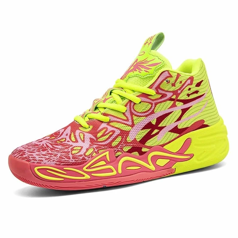 Bolognifi Męskie buty do koszykówki siatkowe oddychające modne sportowe buty rekreacyjne buty sportowe prezent
