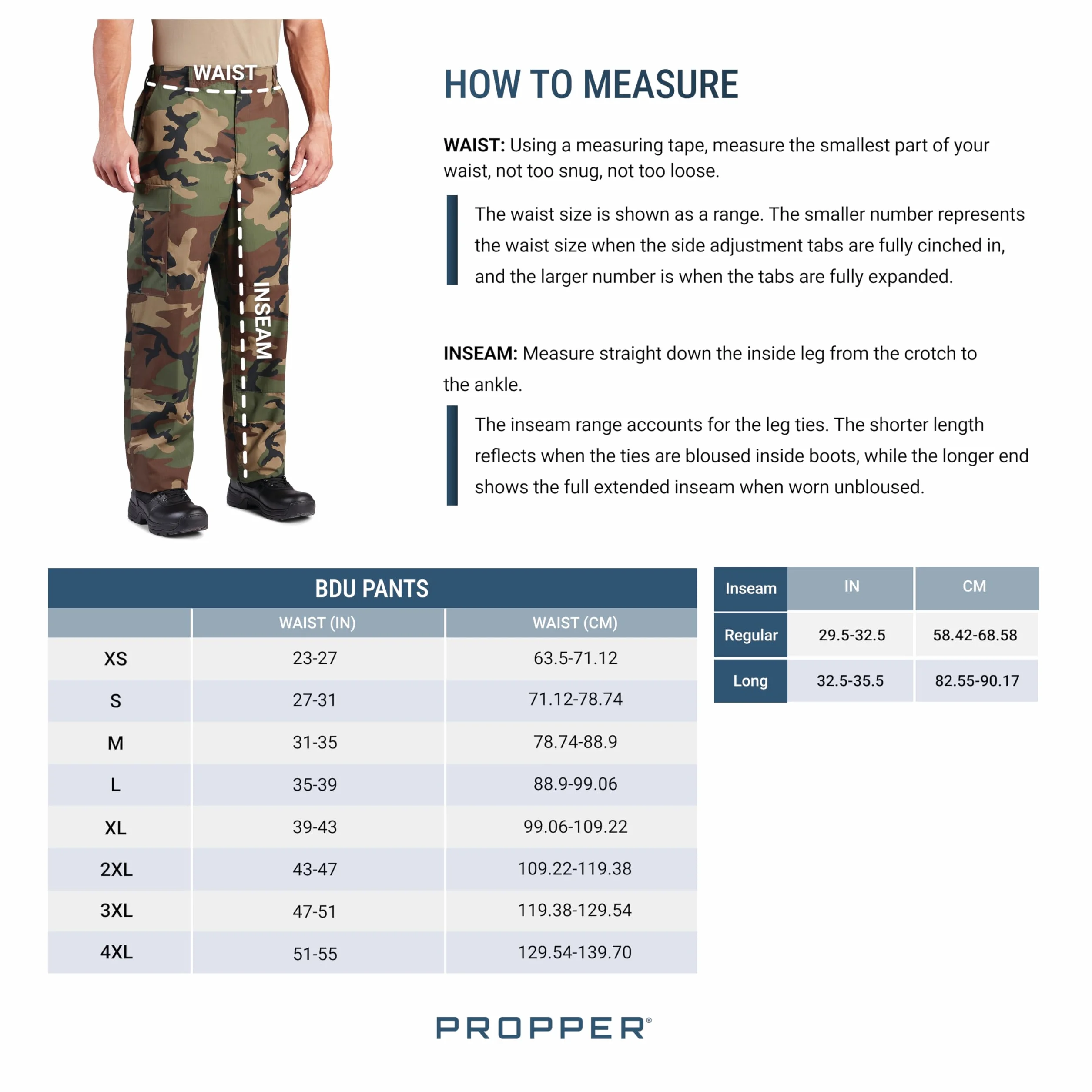Propper Męskie spodnie F525025-uniform BDU