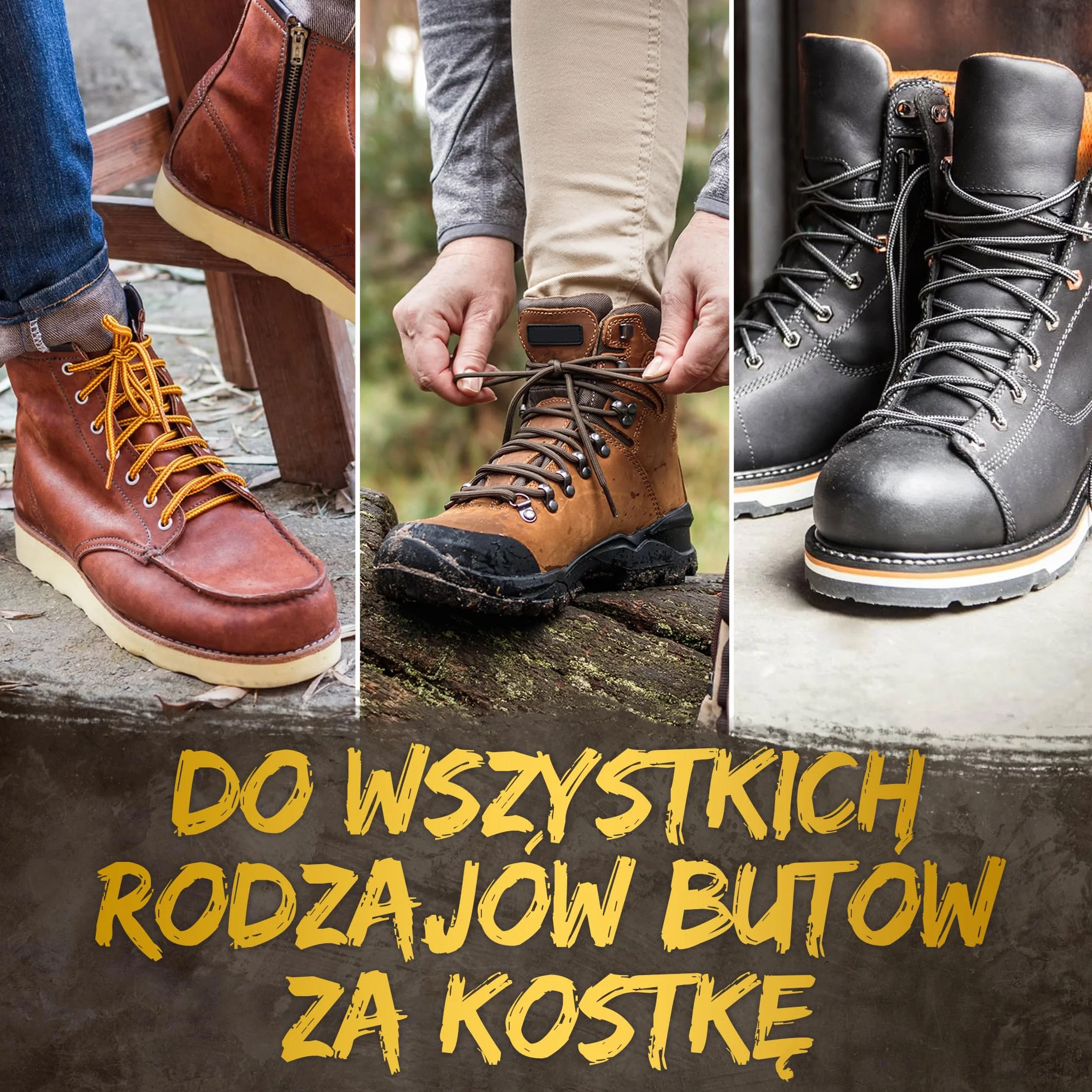 Miscly Sznurówki Okrągłe do Butów Wysokich - Wytrzymałe i Trwałe Sznurówki do Butów Roboczych i Obuwia Turystycznego