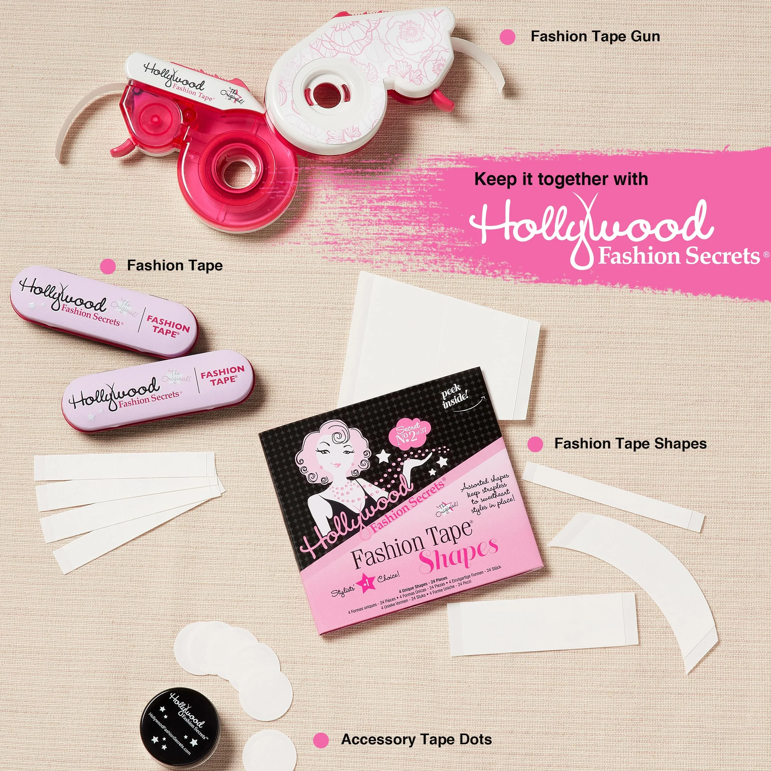 HOLLYWOOD FASHION TAPE 36 COUNT KLAR, ONE SIZE
