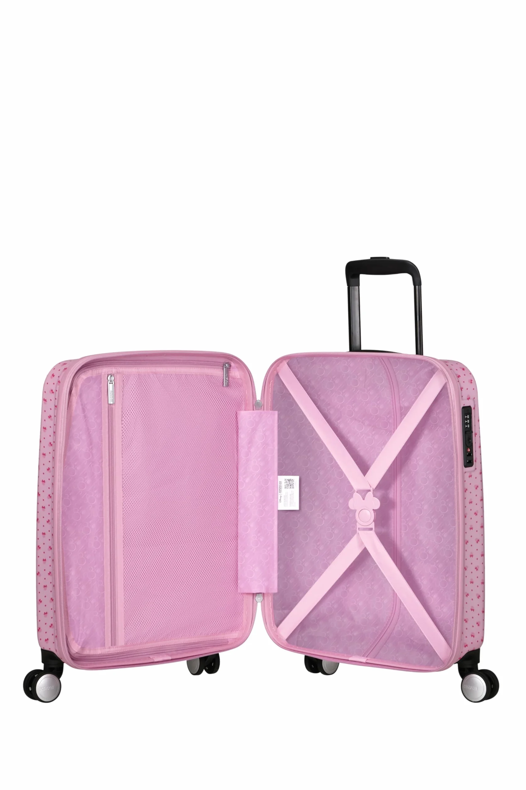 American Tourister Funlight Disney - Spinner S, bagaż podręczny, 55 cm, 36 l, wielokolorowy (Minnie Lenticular Pink), Wielokolorowy (Minnie Lenticular Pink), S, bagaż podręczny disney