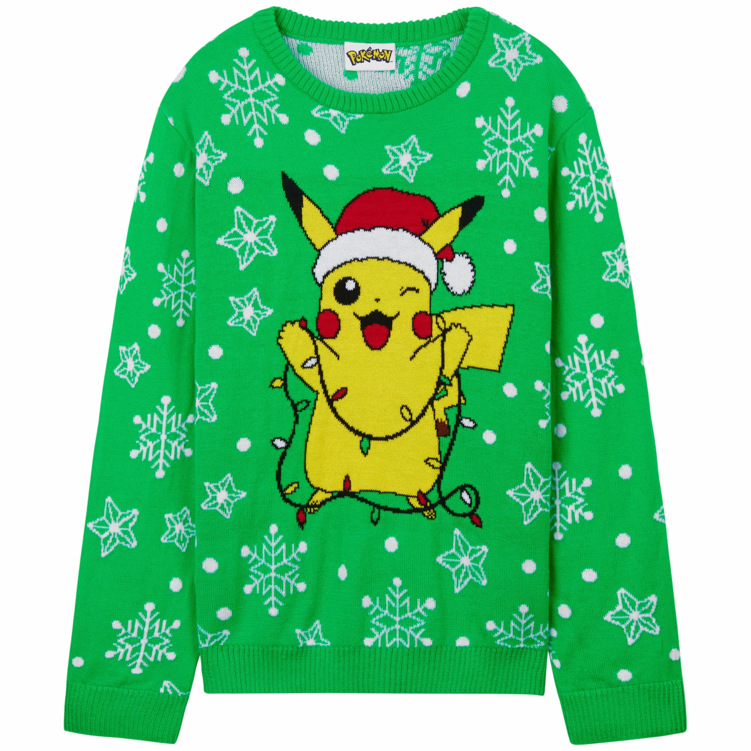 Pokemon Christmas Jumper Kids Teenagers - Swiąteczny Sweter Swiąteczny - Oficjalny Towar 4-14 Lat - Prezenty dla Chłopców