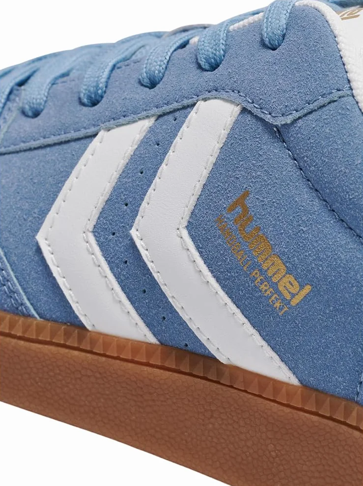 hummel Perfekt CL Handball Sneaker buty zamszowe 226217 niebieskie