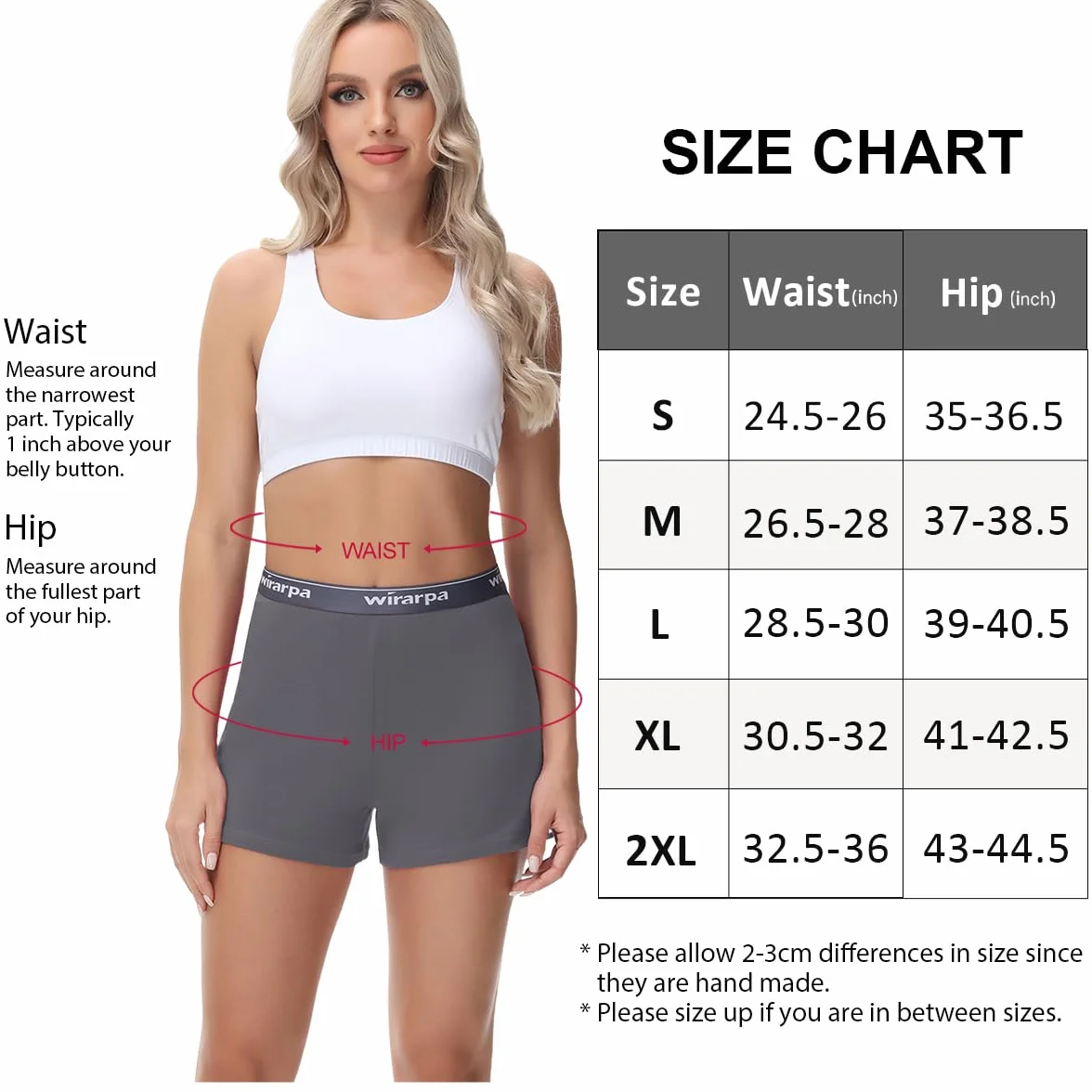 wirarpa Damskie bawełniane spodenki do spania Comfywear Lounge piżamy szorty 3-pak