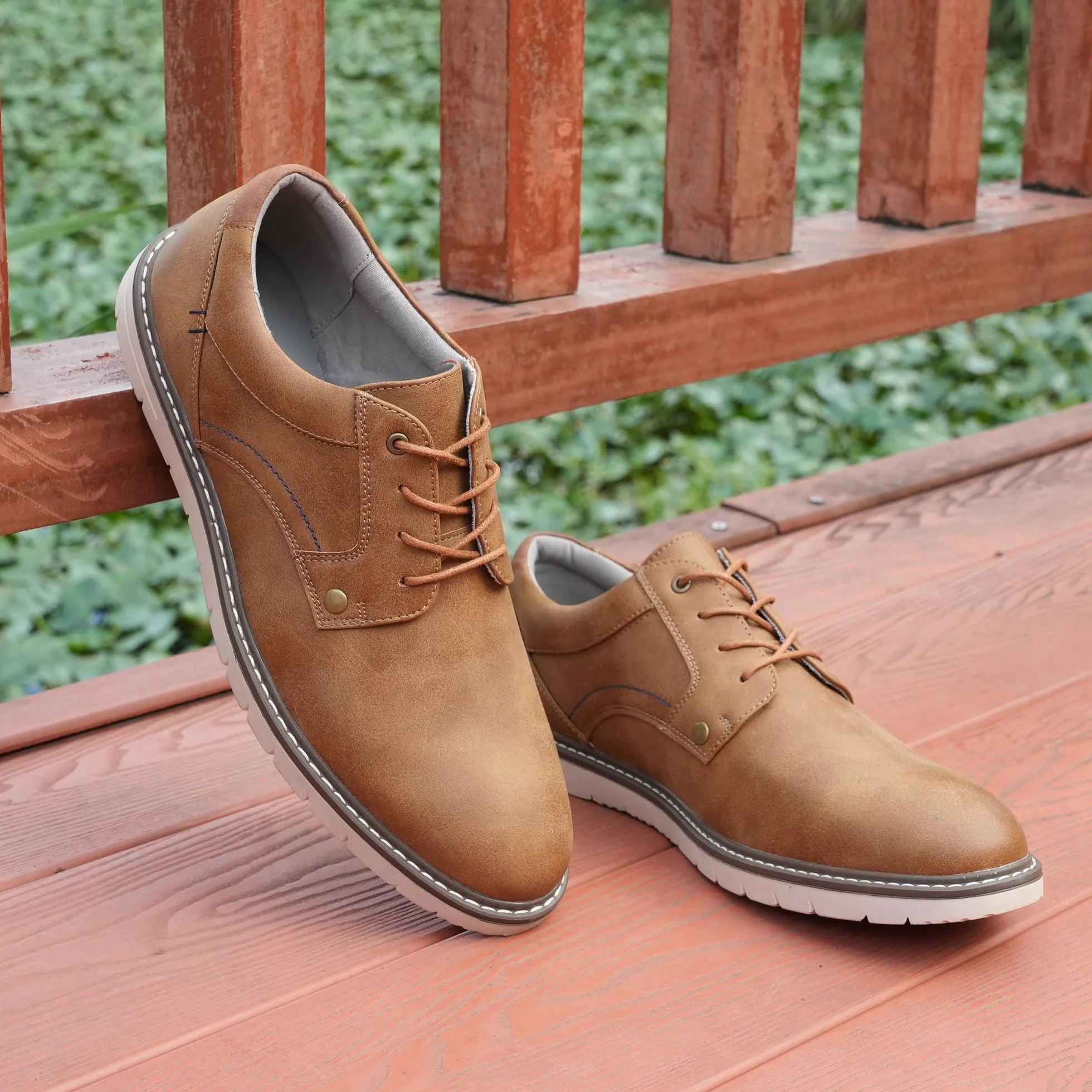 Hawkwell Eleganckie Sneakersy Męskie Typu Oxford – Wygodne Półbuty Biznesowe Casual, Duże Rozmiary (45-52)
