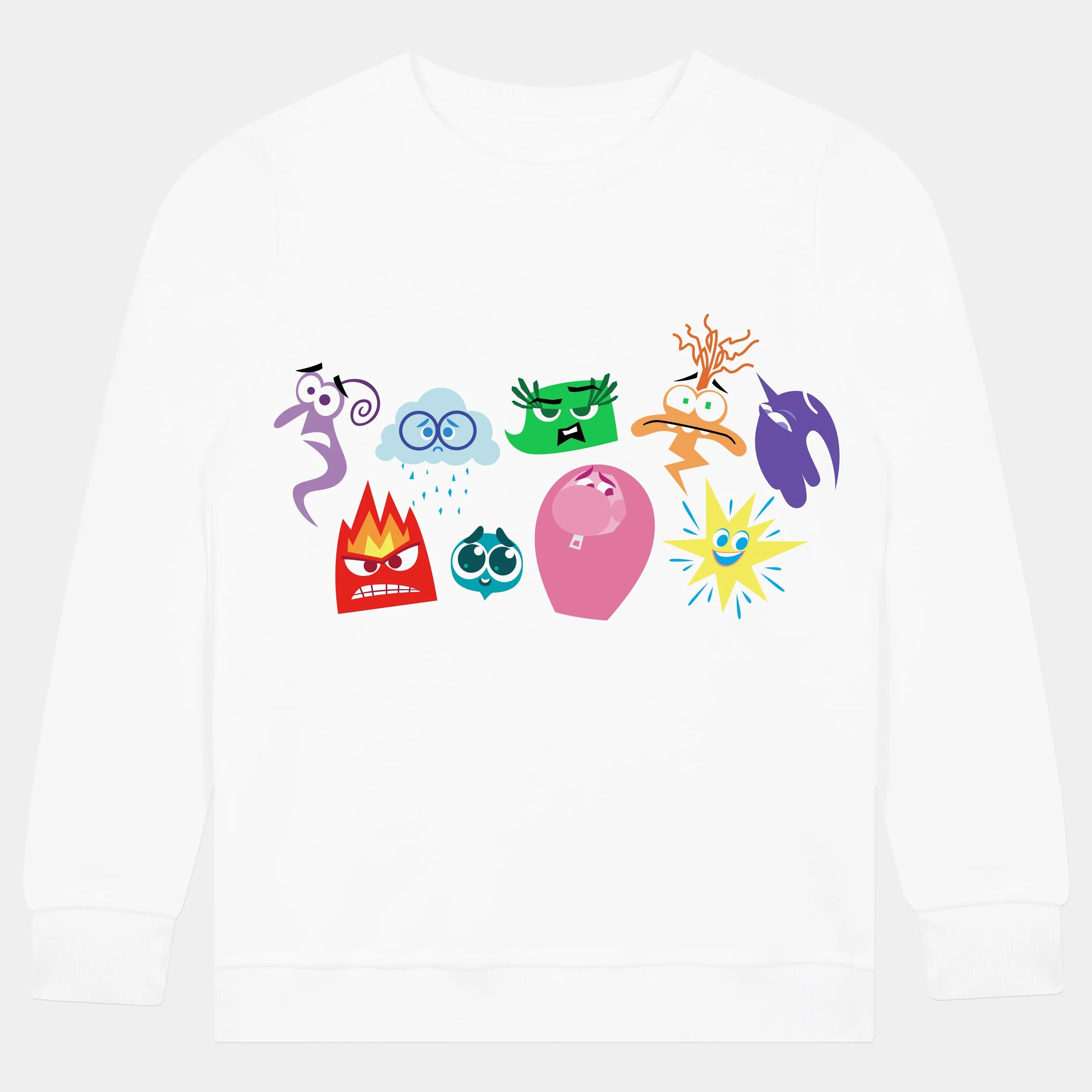 Disney Inside Out 2 Bluza Dla Dziewczynek | Bawełniany Jumper Dla Dziewczynek | Bluzy Dla Dziewczynek