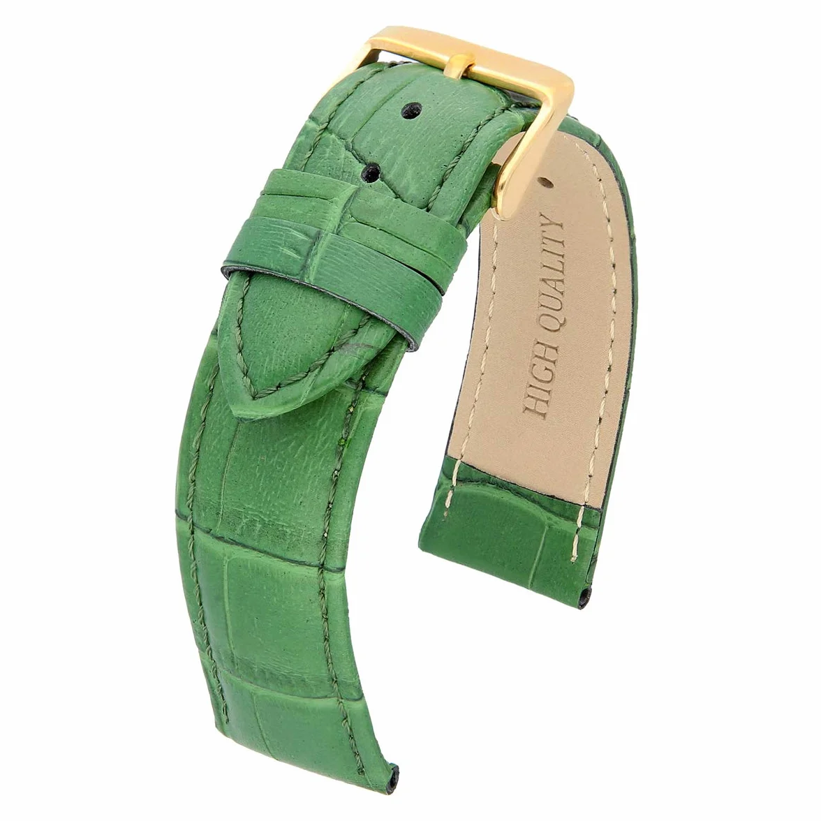 MARCHEL Gold Croco LM bransoletka skórzana czarna niebieska biała brązowa czerwona zielona wytłoczona krokodyla pasek do zegarka wzór krokodyla skóra bydlęca pasek do zegarka złote zapięcie