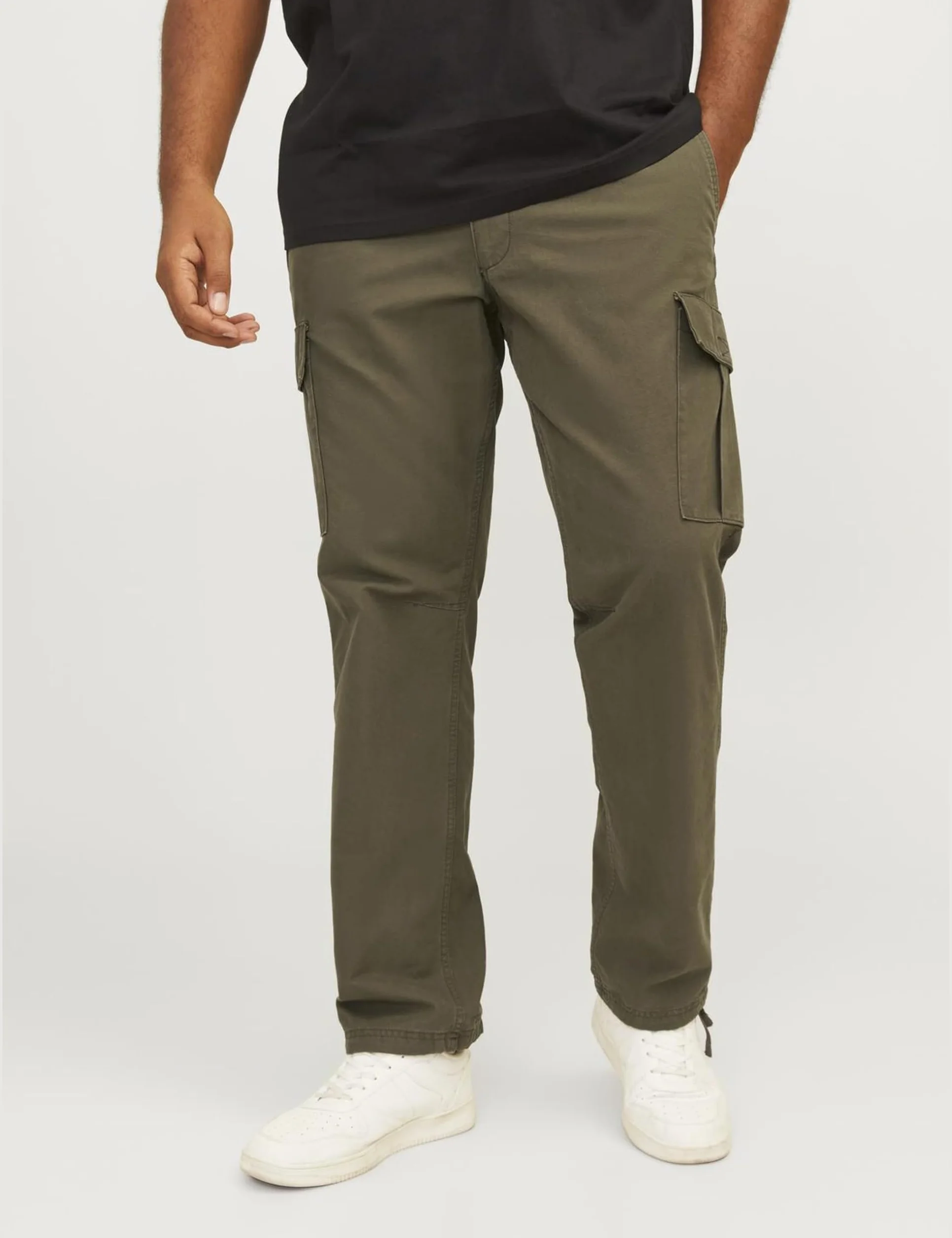 JACK&JONES PLUS Jpstkane Jjbarkley Cargo Pant Noos Pls - bojówki Mężczyźni