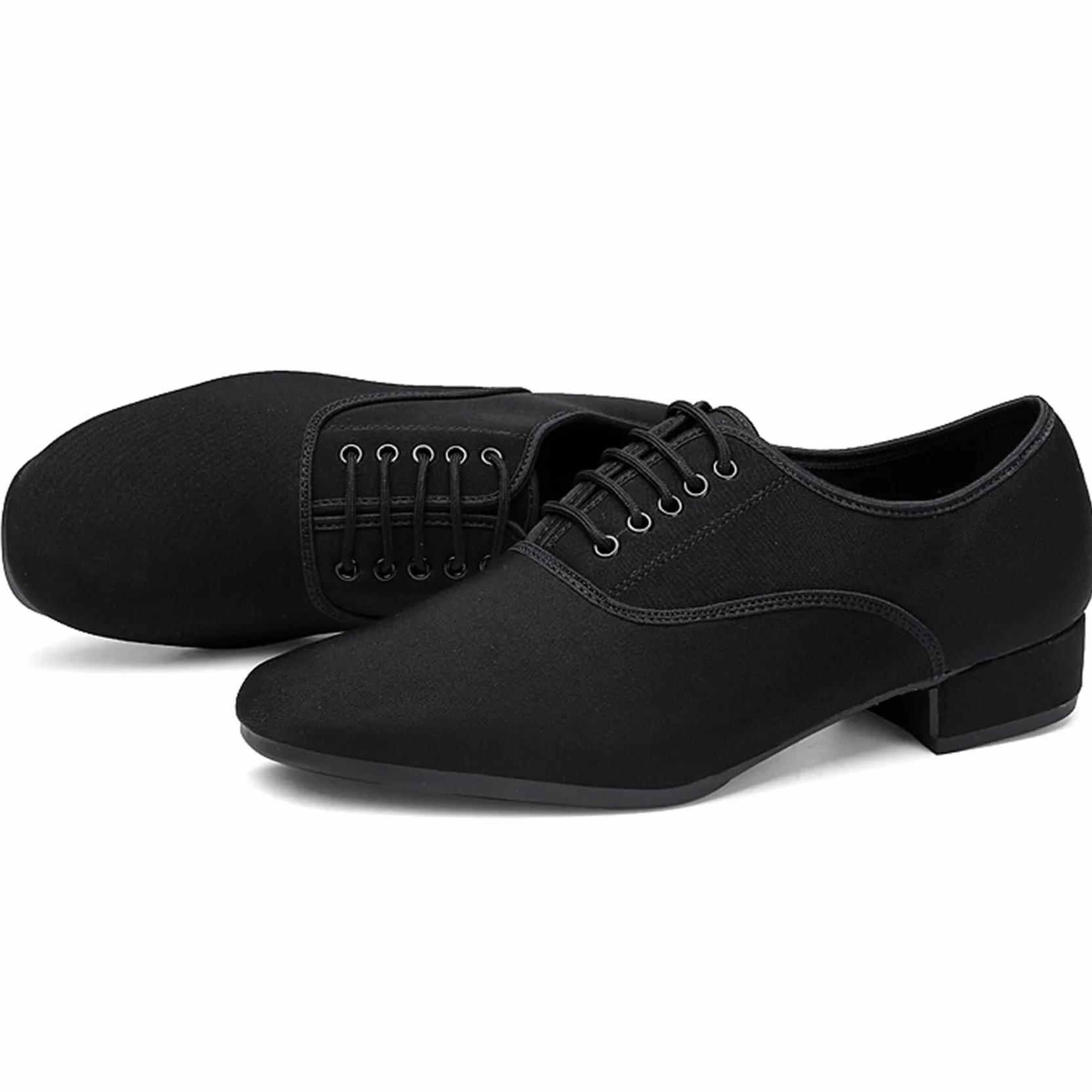 Męskie buty do tańca towarzyskiego, obcas 2,5 cm buty do tańca latynoskiego wydajność praktyka buty do tańca
