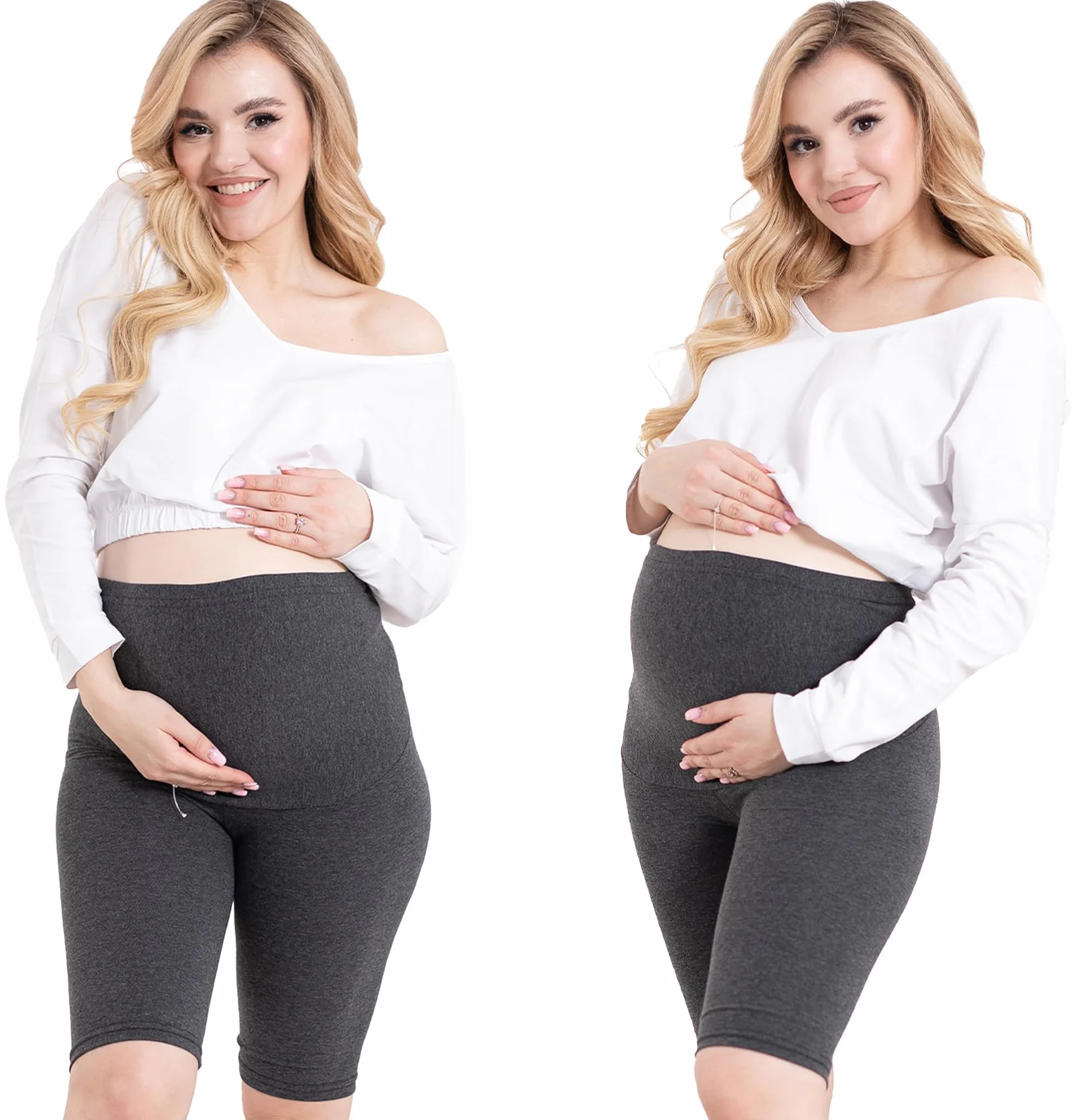 Formommy - Damskie Legginsy 1/3 Ciążowe Kolarki wyprodukowane w UE