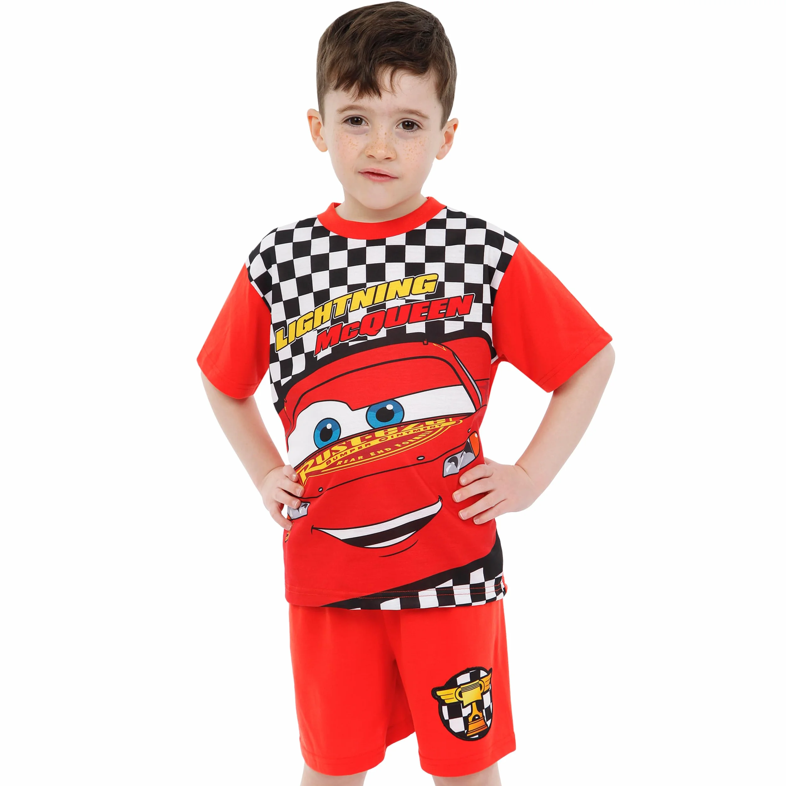 Disney Piżamy | Piżamy Z Zygzakiem McQueen | Krótkie Piżamy Dla Chłopców | Piżamy Cars