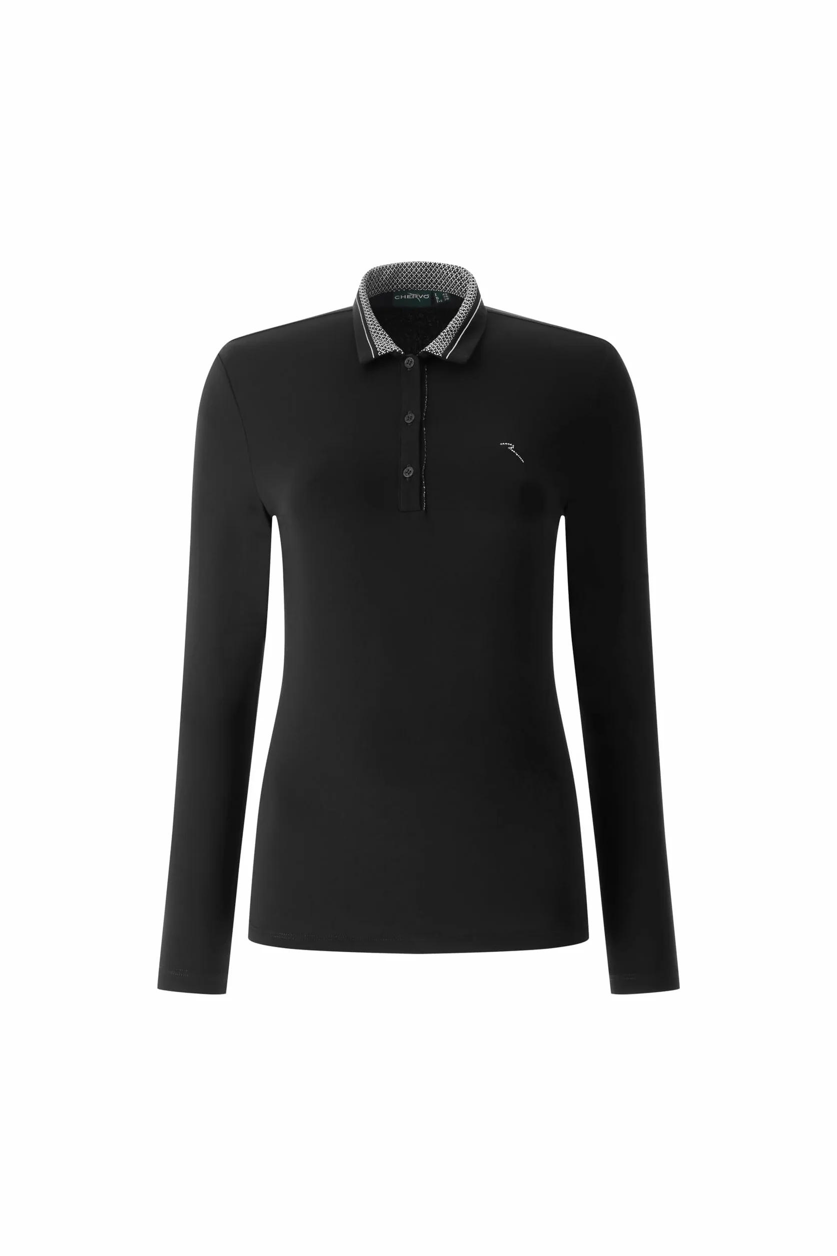 Chervò Animus damska koszulka polo, czarny/czarny, M