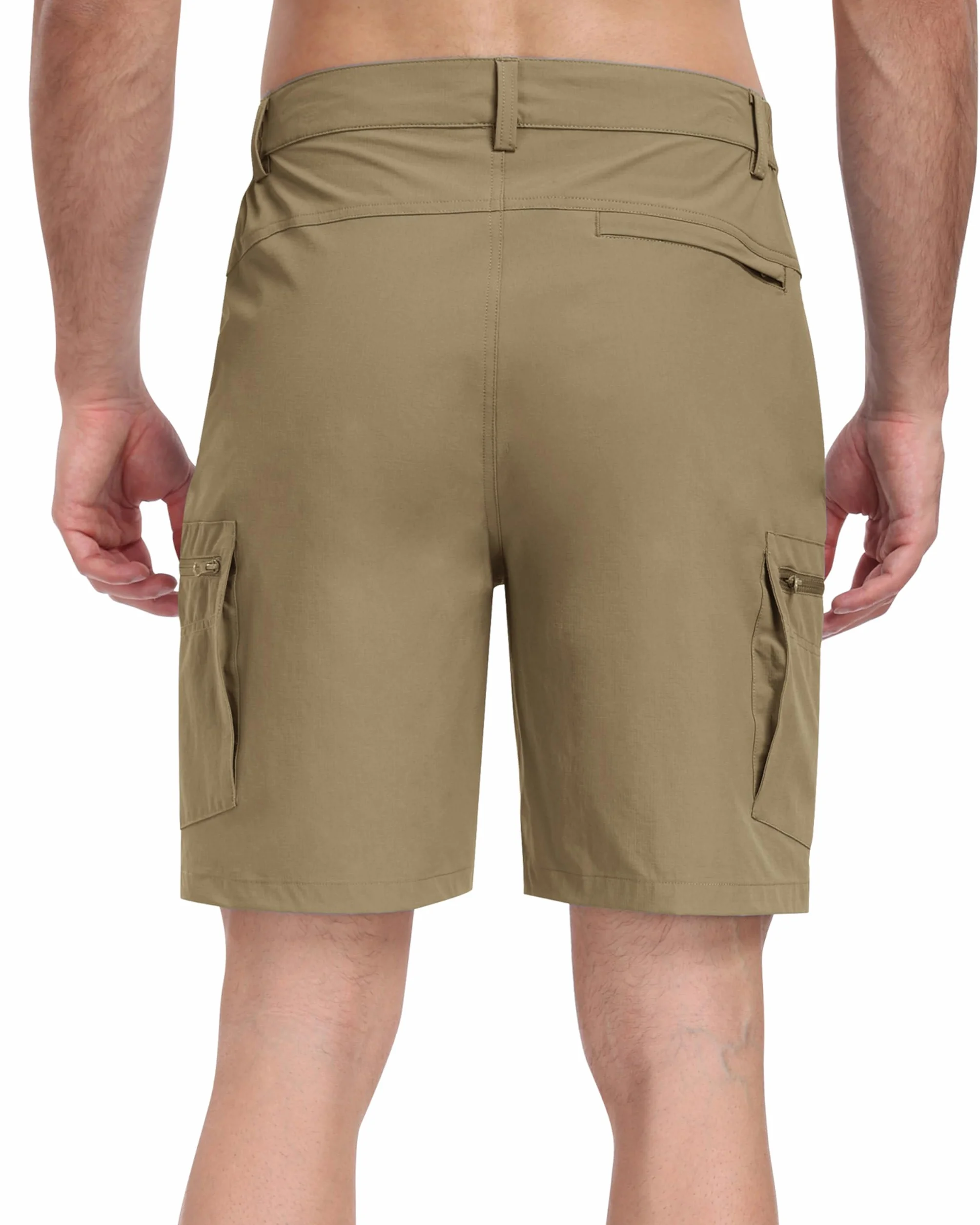 MoFiz Krótkie spodenki męskie, cargo, outdoorowe, na lato, lekkie, szybkoschnące, do golfa, krótkie spodnie trekkingowe, spodnie sportowe, krótkie, z 5 kieszeniami