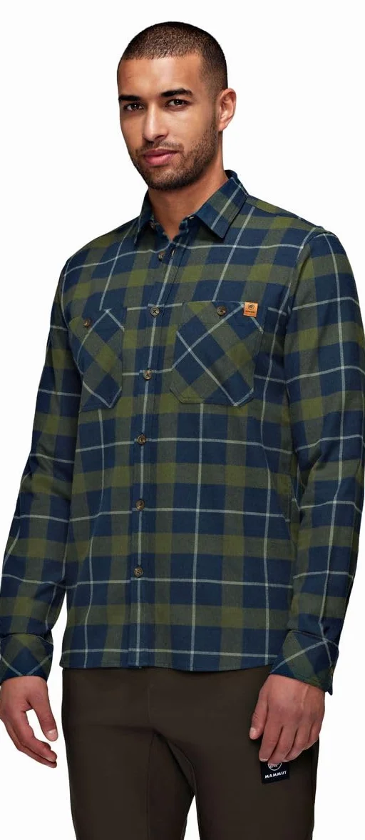Mammut Alvra Koszulka z długim rękawem Mężczyźni marine-dark marsh XL