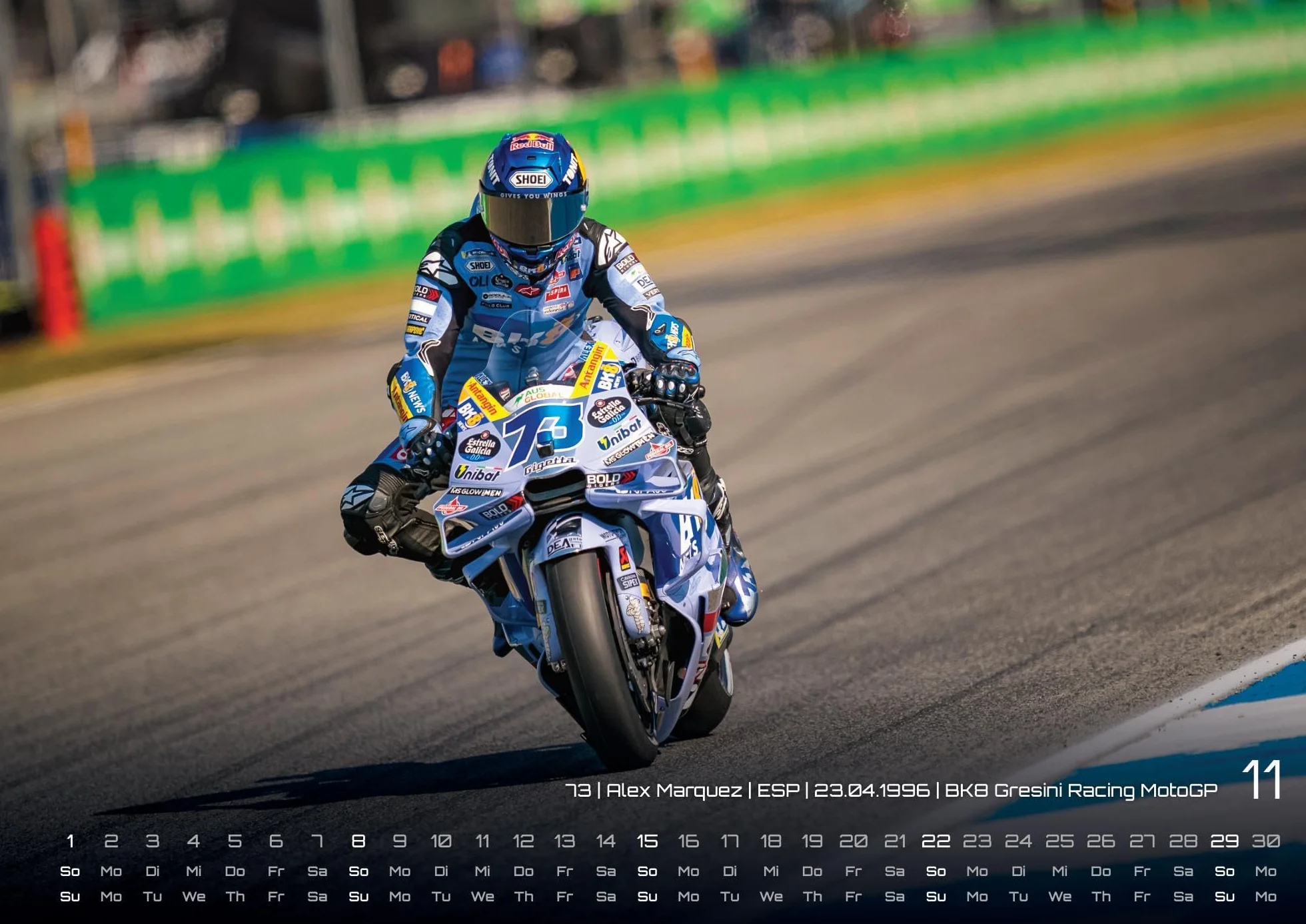 Motorrad Grand Prix 2026 - Kalender | MotoGP DIN A3: Der Wandkalender für alle Zweirad-Verrückten und Fans der MotoGP für das Jahr 2026 im Format DIN A3 (ca. 42 x 30 cm)!
