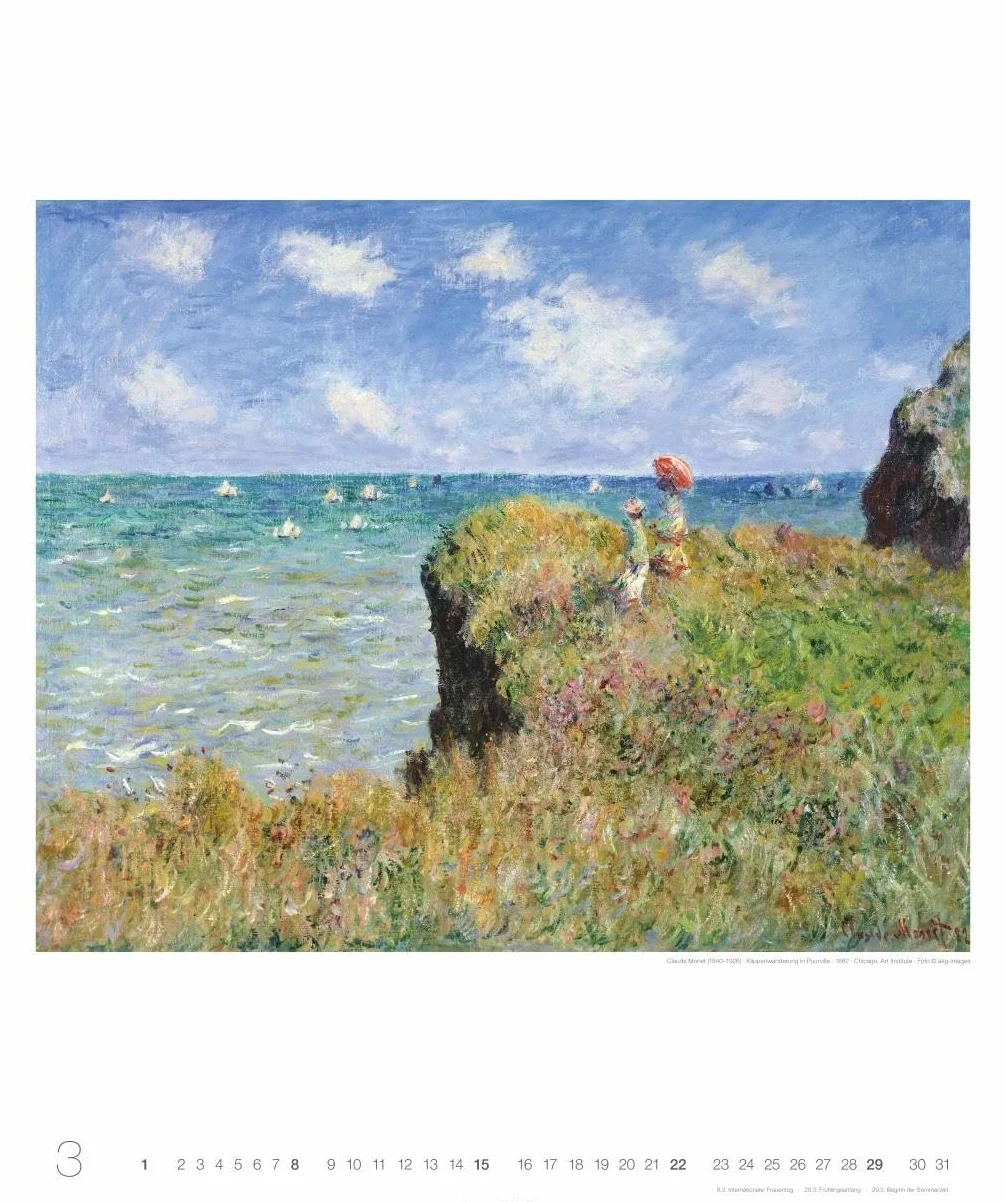 Die schönsten Meereslandschaften Kalender 2026: Der Sehnsuchtsort Meer dargestellt in großartigen Kunstwerken. Jahres-Wandkalender 2026 im Format 46 x 55 cm.