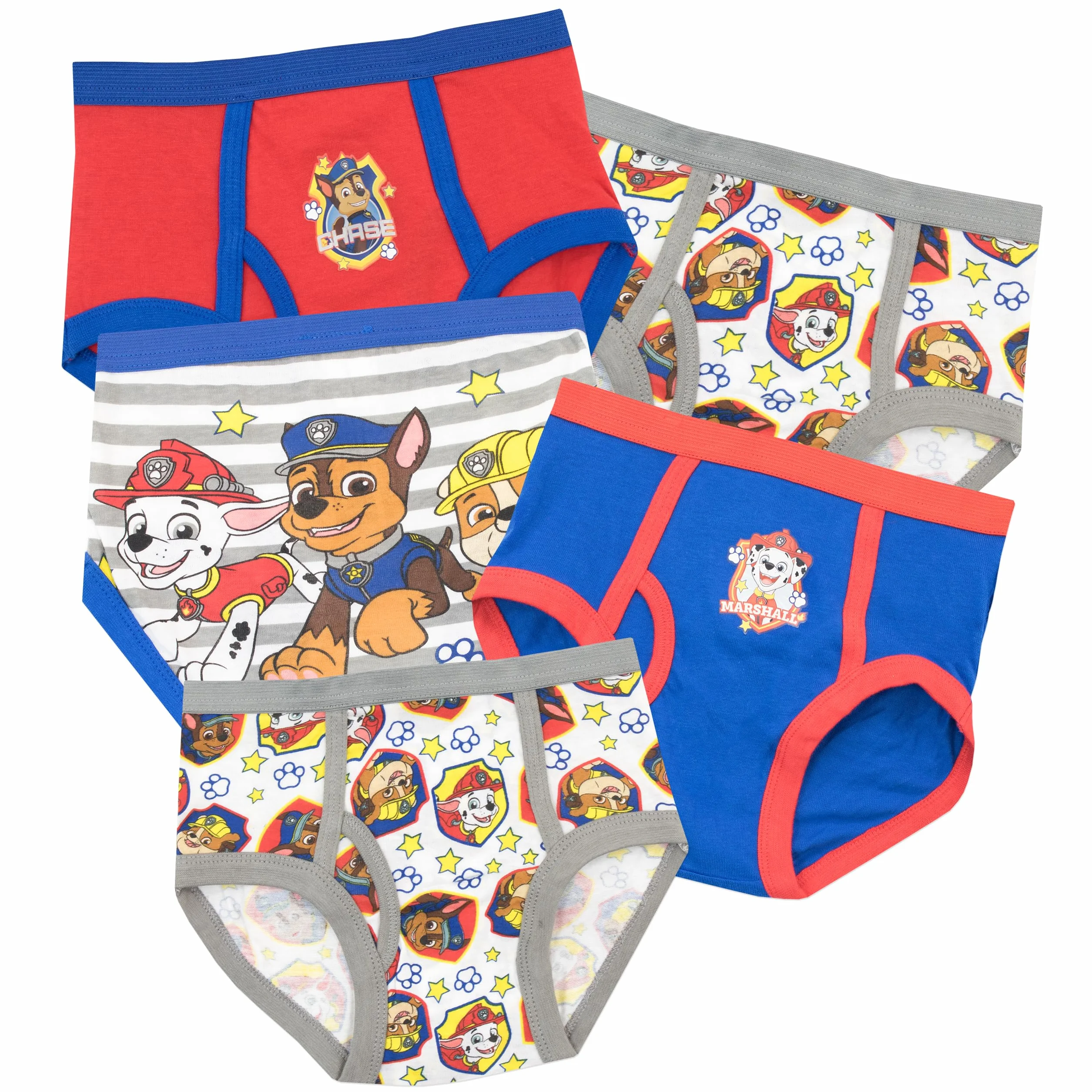 Paw Patrol Zestaw bielizny dla chłopców Chase Marshall i Rubble 5 sztuk