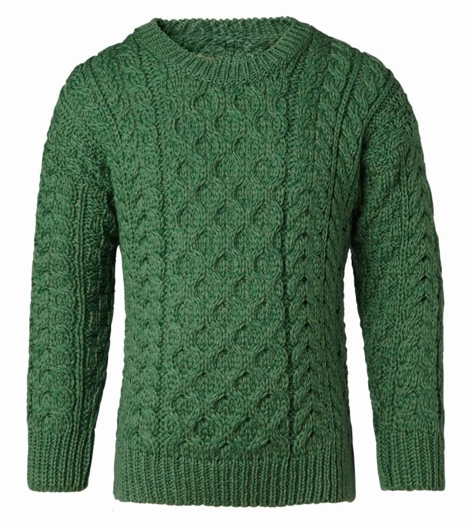 Irlandzki sweter z dzianiny, sweter wełniany, okrągły dekolt, z wełny merynosów, dla dzieci, chłopców i dziewczynek