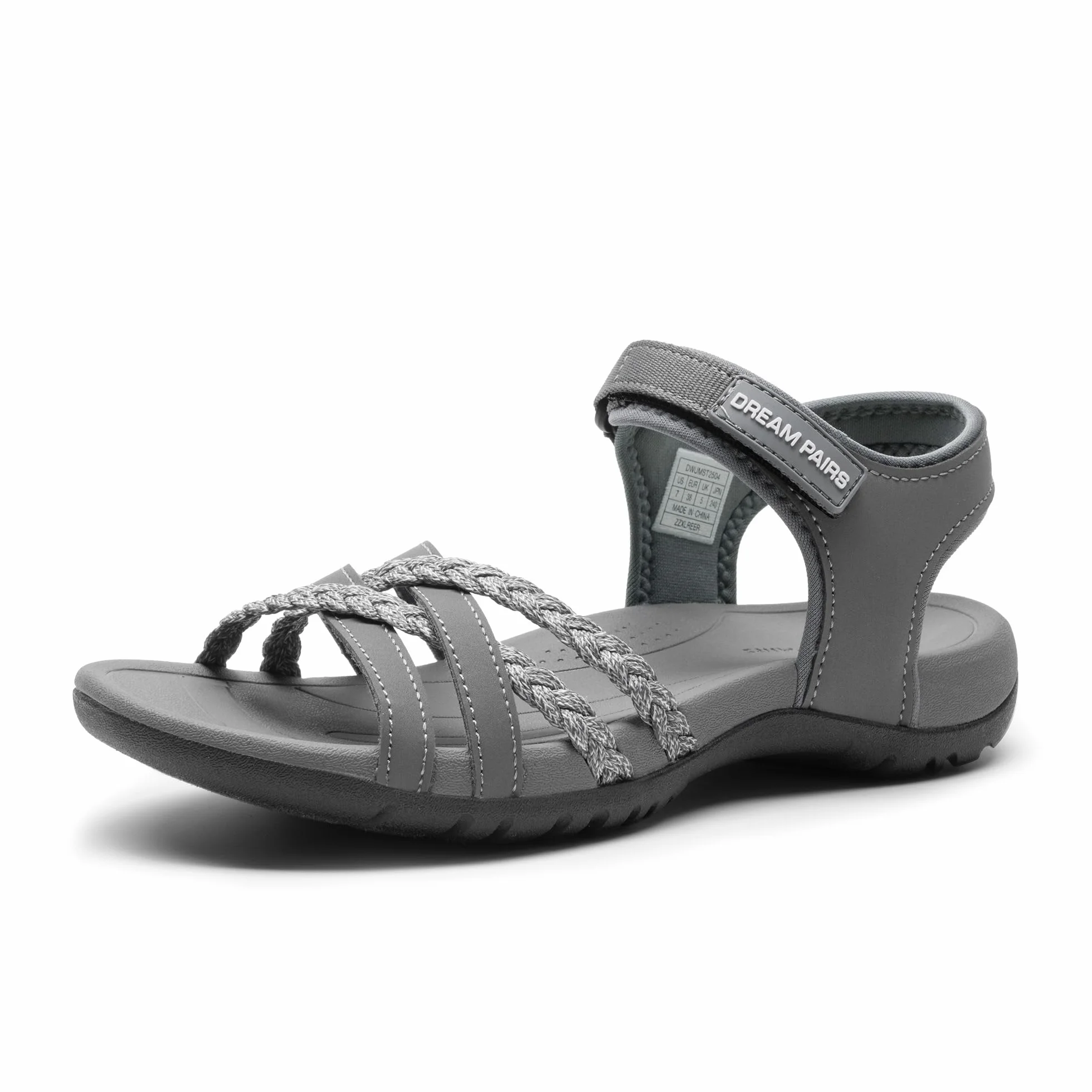 DREAM PAIRS Damskie sandały lekkie sandały turystyczne dla kobiet wygodne sportowe szybkoschnące wędrówki sandały wodne