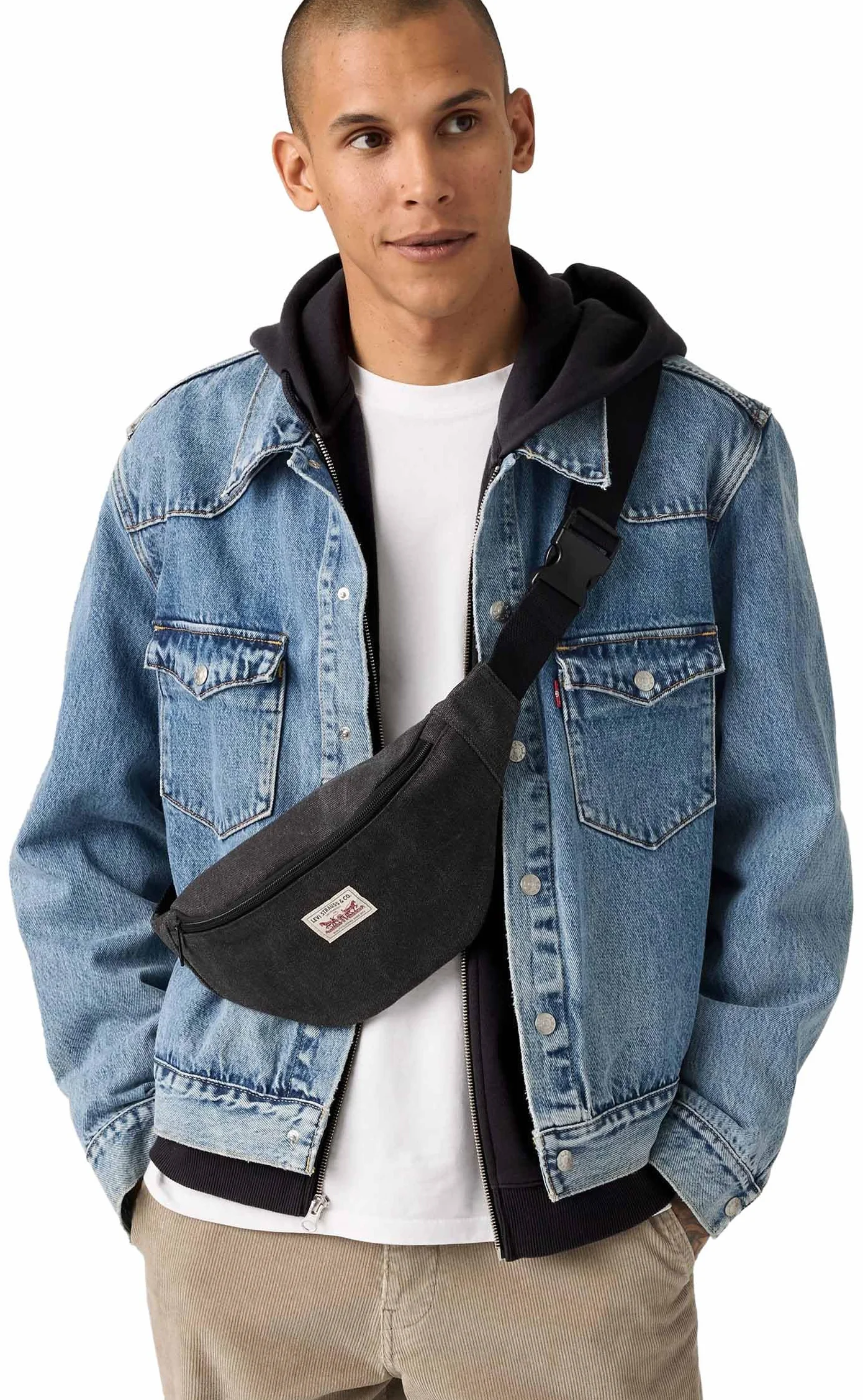Levi's Men's Red TAB Mainline Duboce Sling OV, wędzona perła, smoked pearl, jeden rozmiar