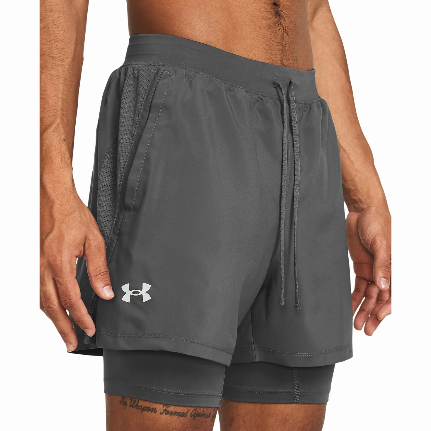 Under Armour Men's UA Launch 2-in-1 5" Shorts - Dół Mężczyźni